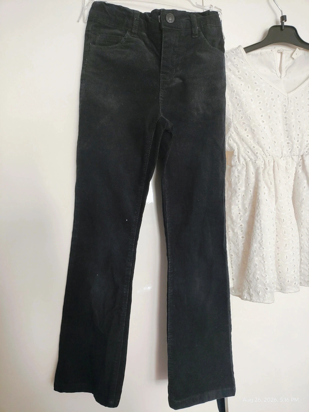 Corduroy bell bottom pants with blouse – Name It – taille 8 ans / 128 cm 2