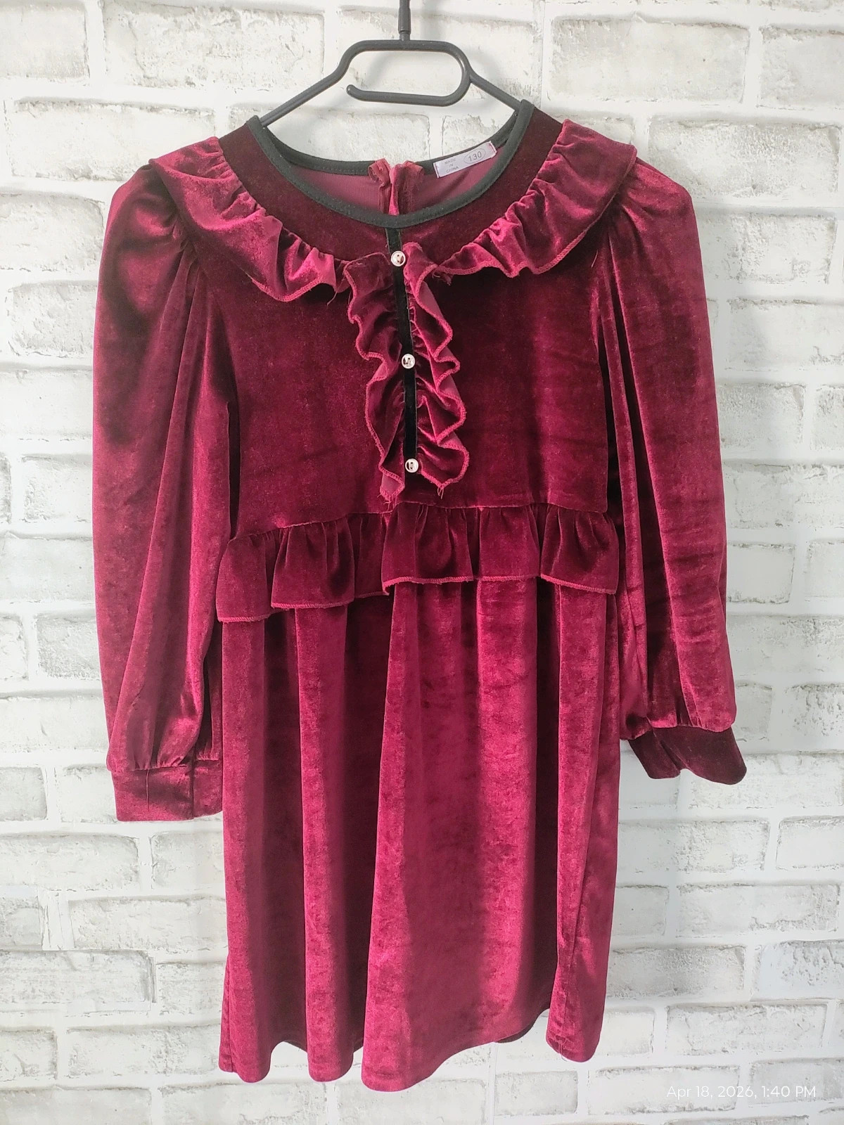 Velvet robe 130 size