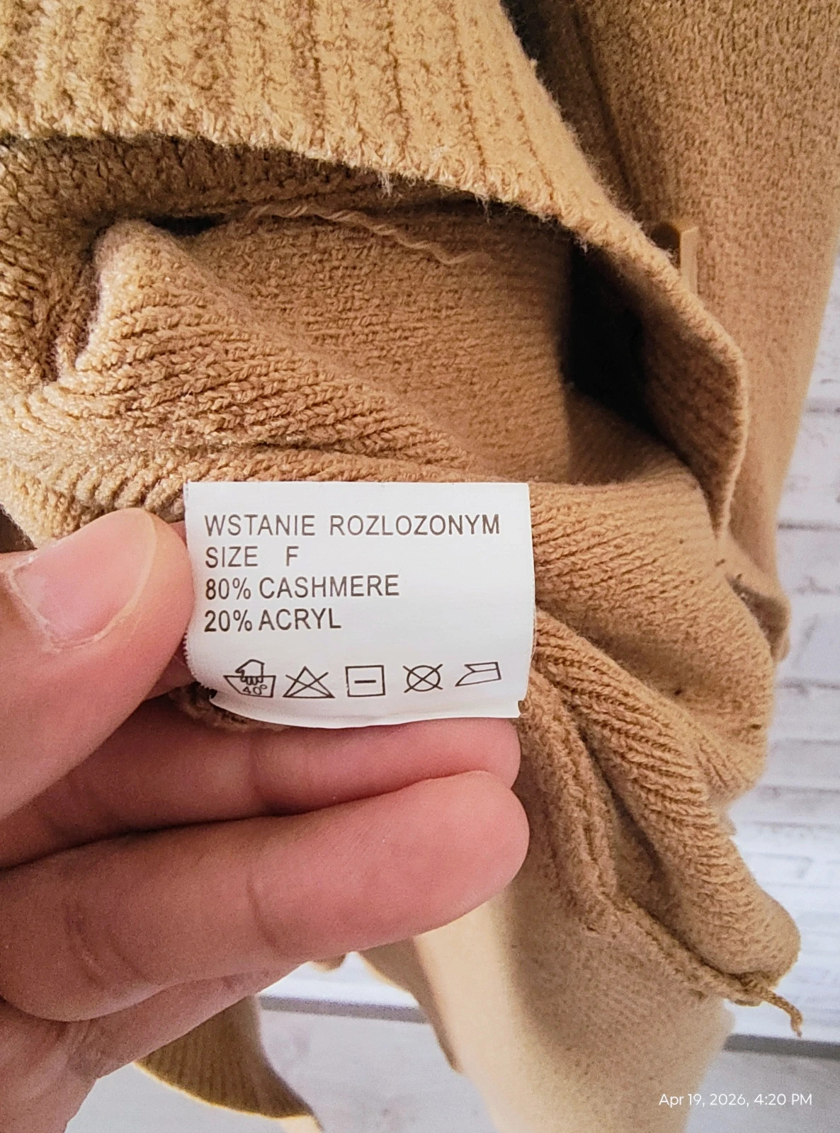 Kashmiri cardigan M – Joe aolai – taille M / 38 / 10 3