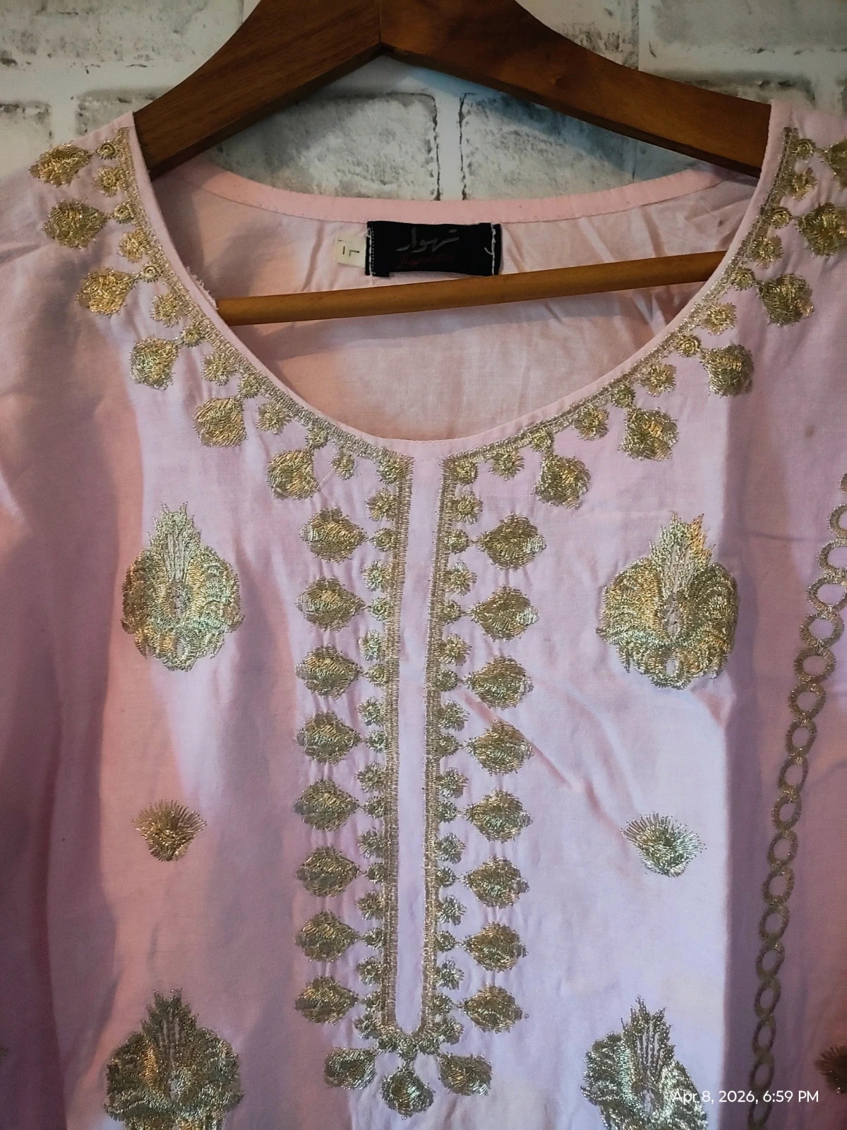Cotton shirts embroidered – tehvar – taille L / 40 / 12 2