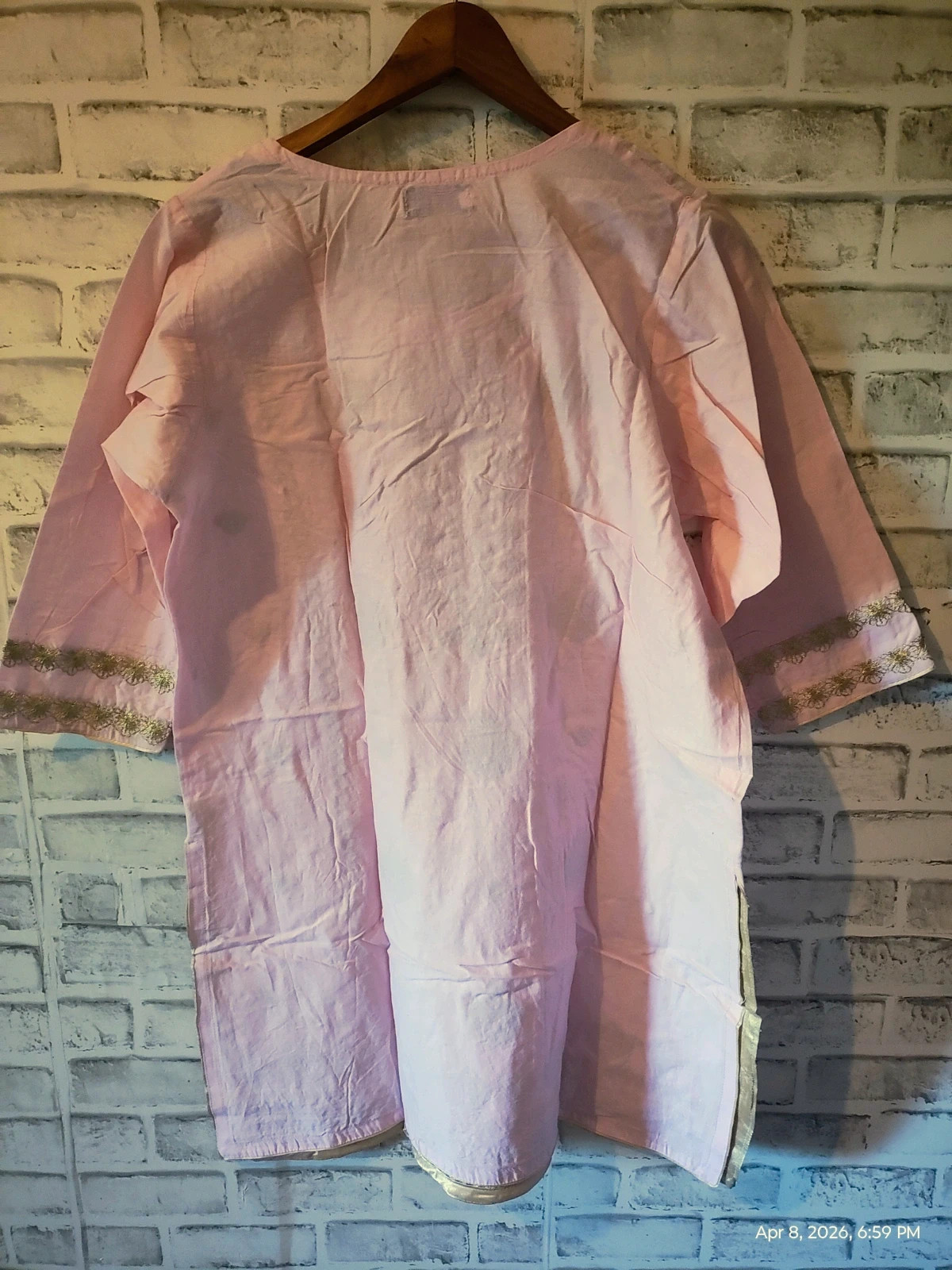 Cotton shirts embroidered – tehvar – taille L / 40 / 12 3