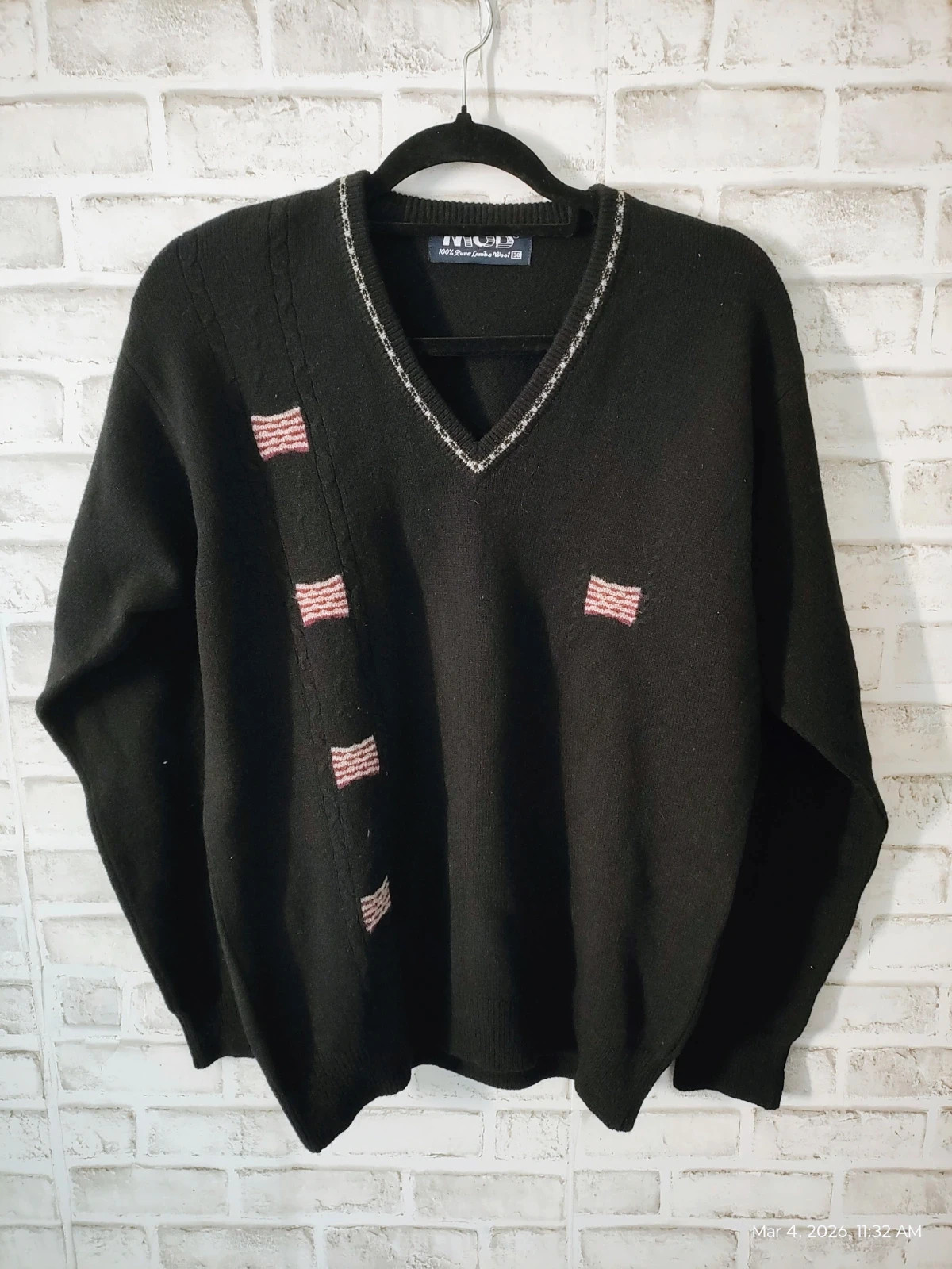 Vintage Wool 🦙 cardigan M for men