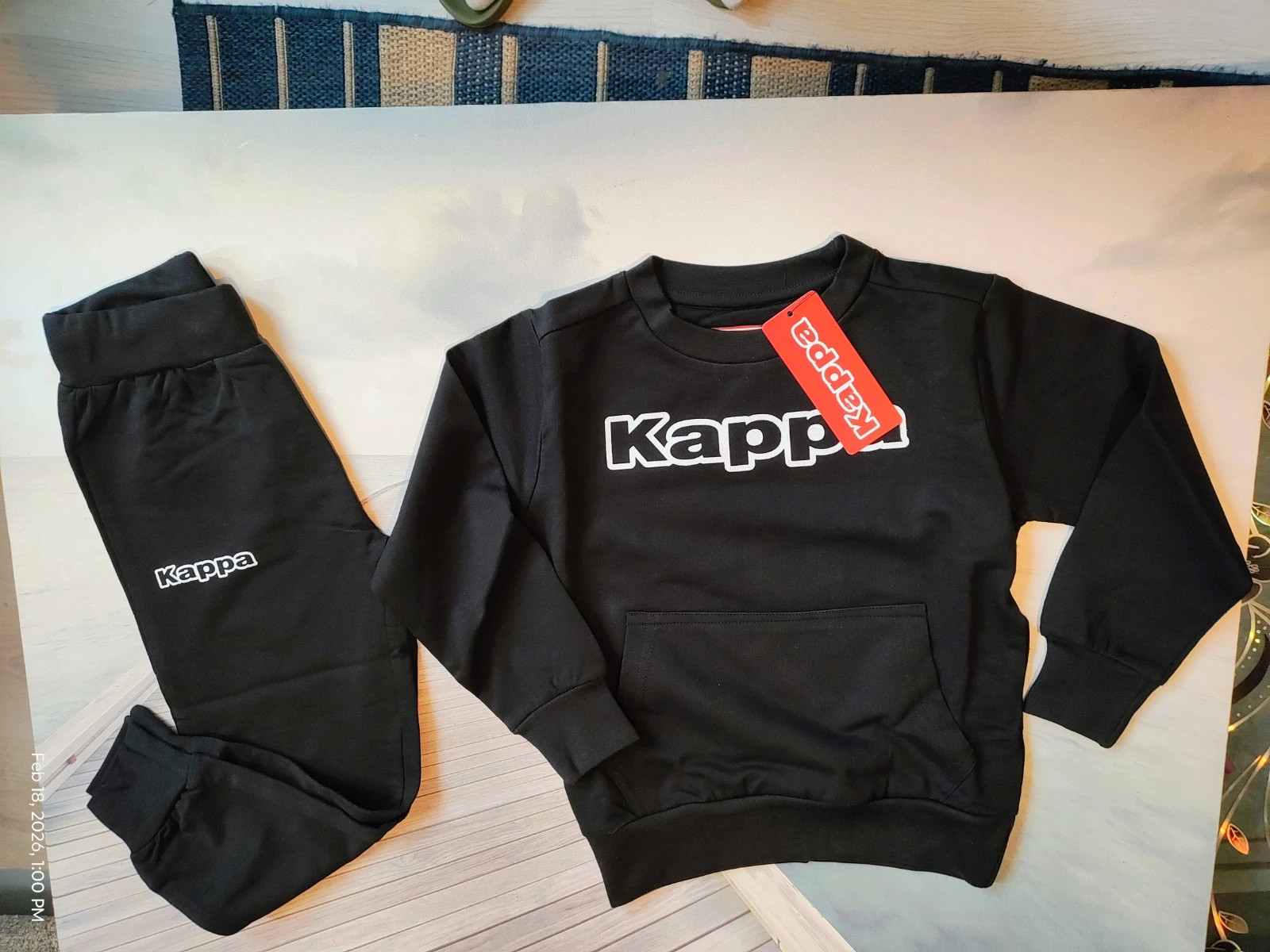 Sweat et pantalon blanc et noir 3 Ans
