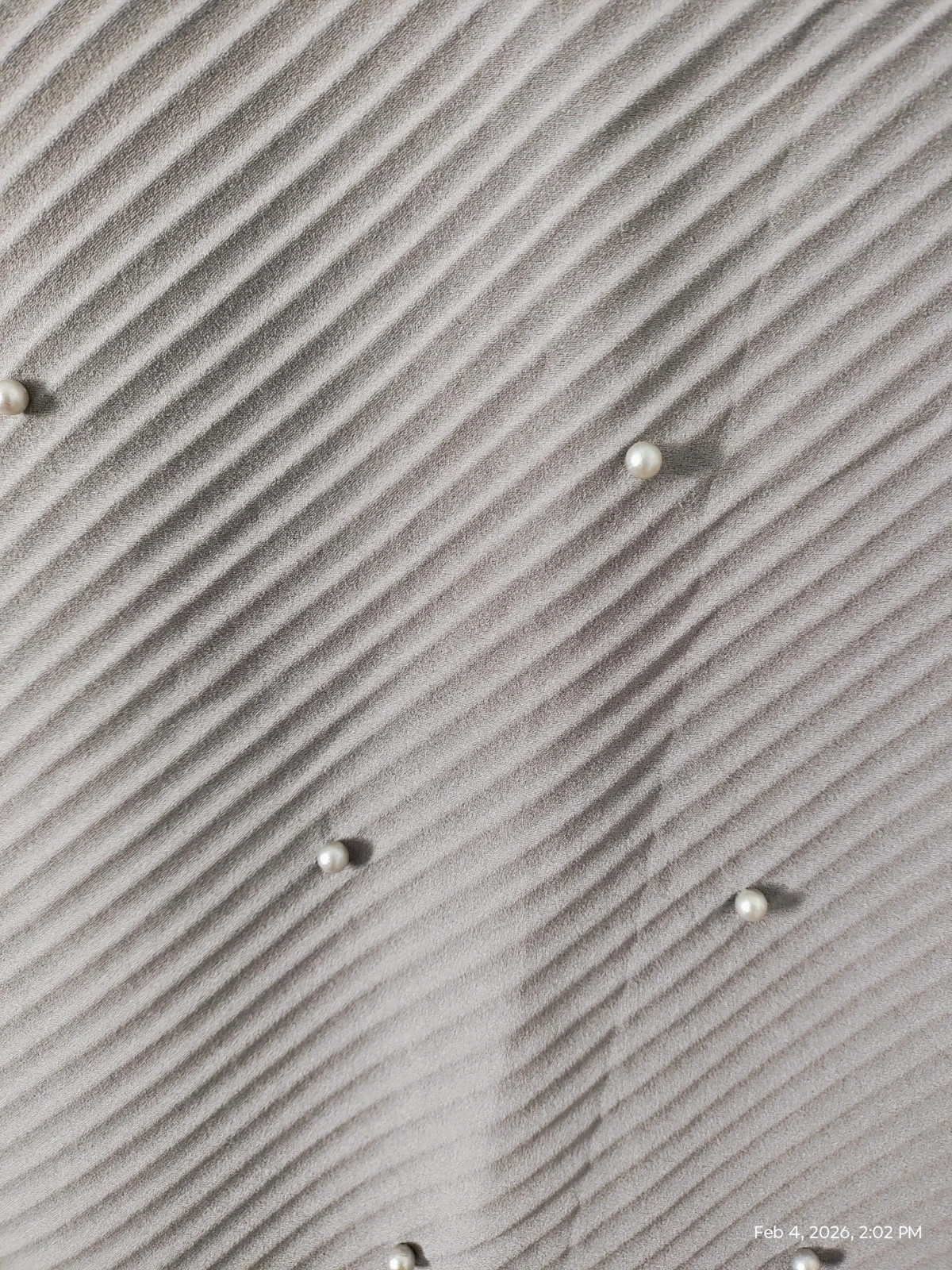 🧣 scarf long with faux pearls 2