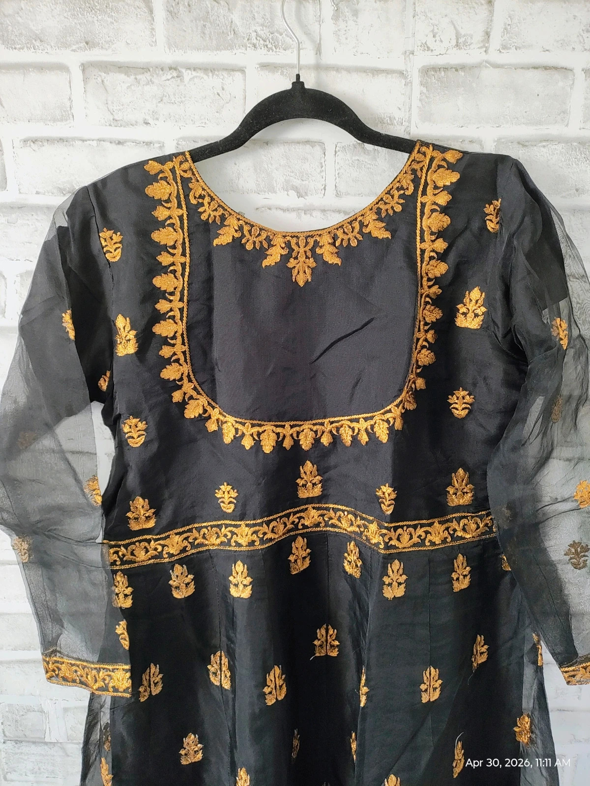 Three piece chiffon dress M – kurty bazar – taille M / 38 / 10 3