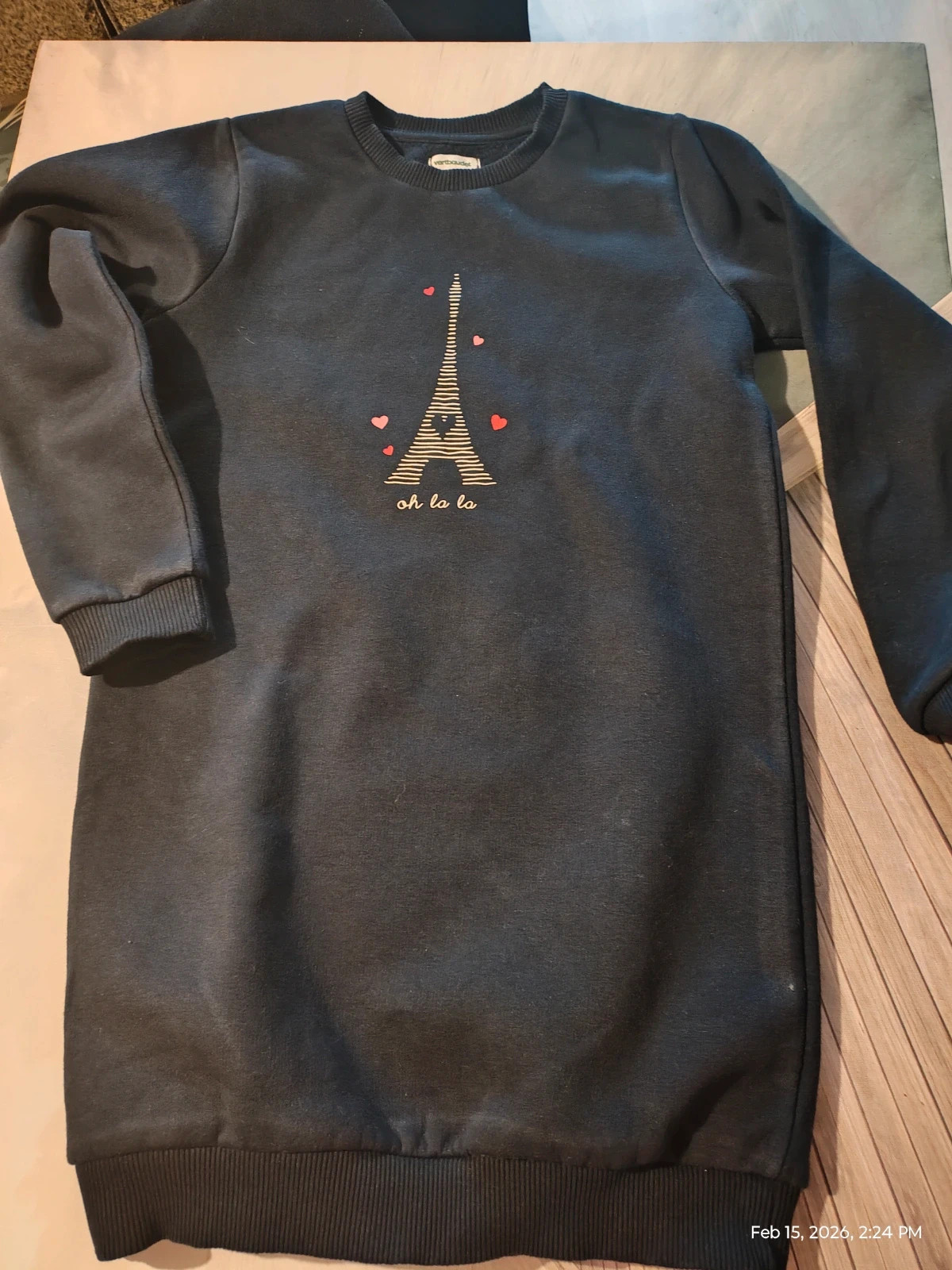 Long hoodie 8 years – Vertbaudet – taille 8 ans / 128 cm 2