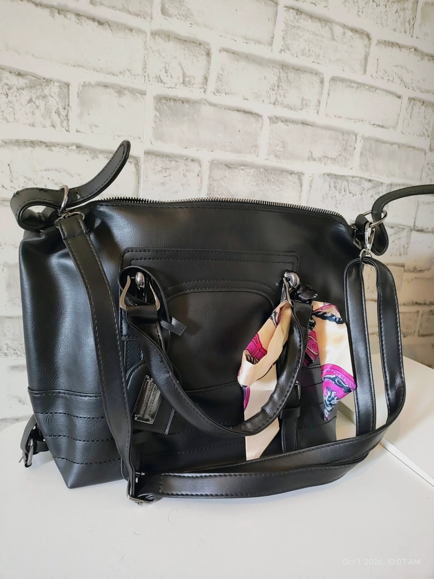 Pu leather shoulder bag