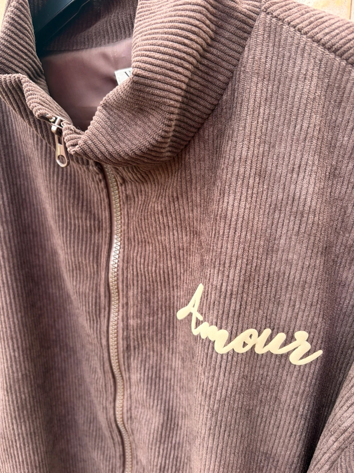 🤎Blouson chocolat Amour en velours 40-48 – boutique indépendante – taille Taille unique 3