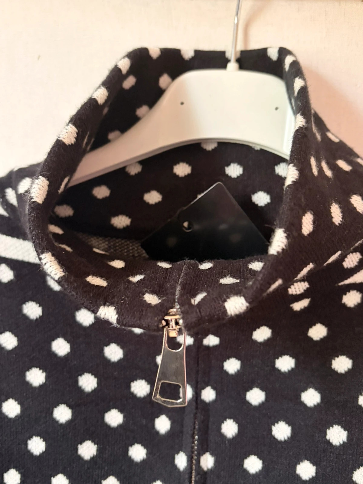 Veste zipée en maille à pois col camionneur california 36-42 – Italia – taille Taille unique 3