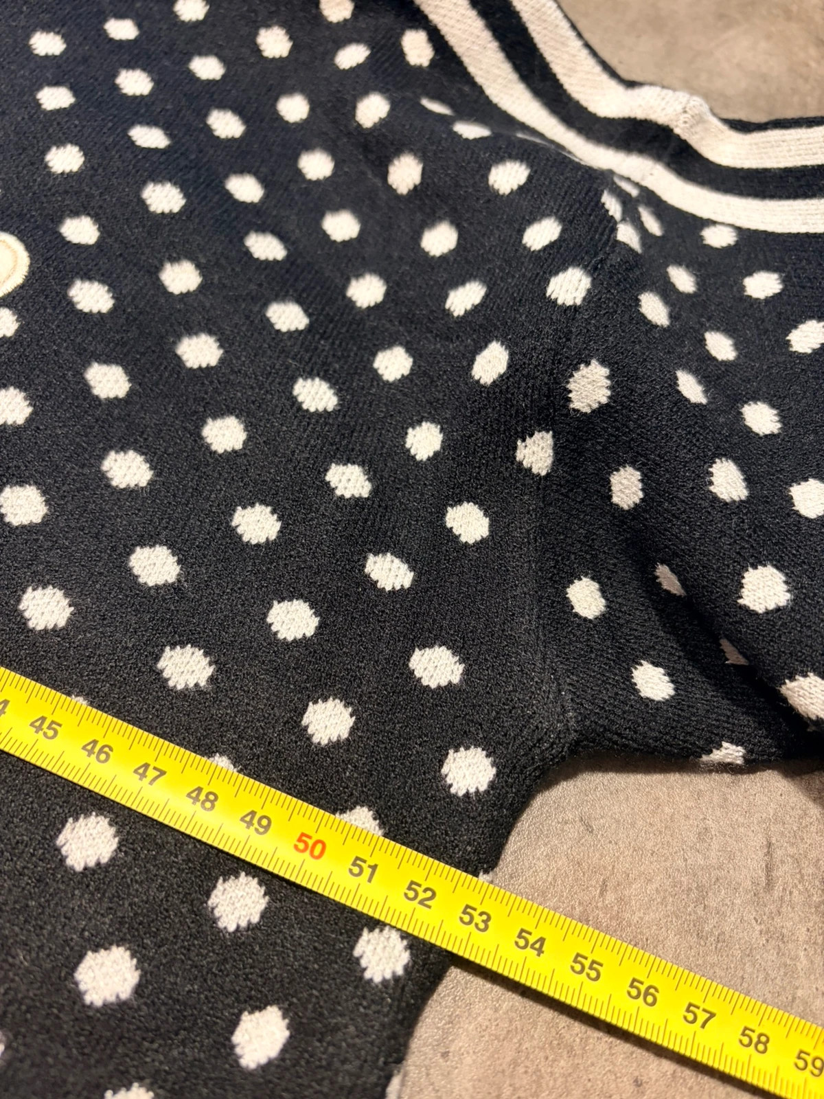 🖤Robe maille Amour à pois avec bandes manches 36/42 – boutique indépendante – taille Taille unique 5