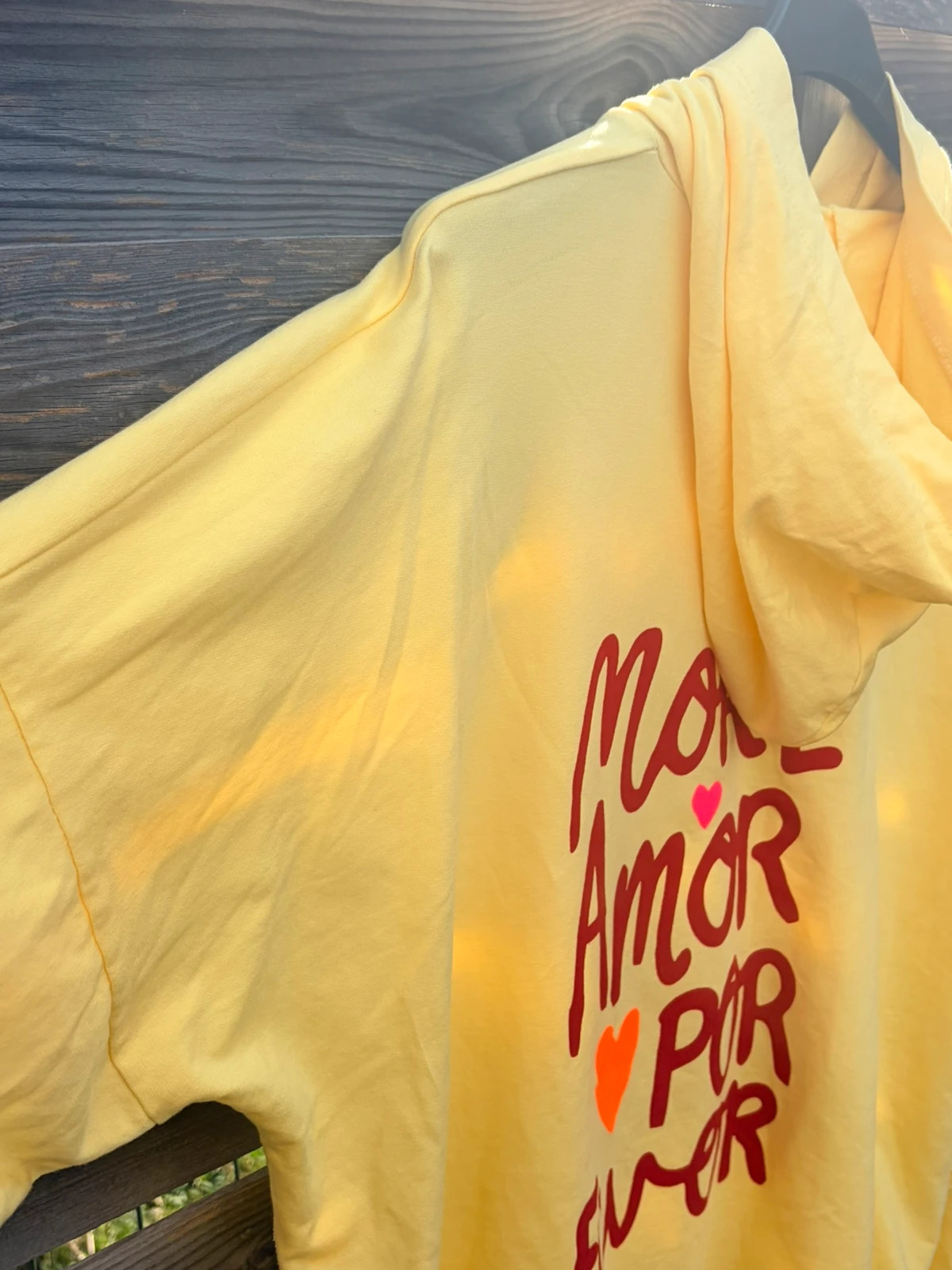 🍋Sweat 40/46 jaune Amor et capuche – New Collection – taille Taille unique 2