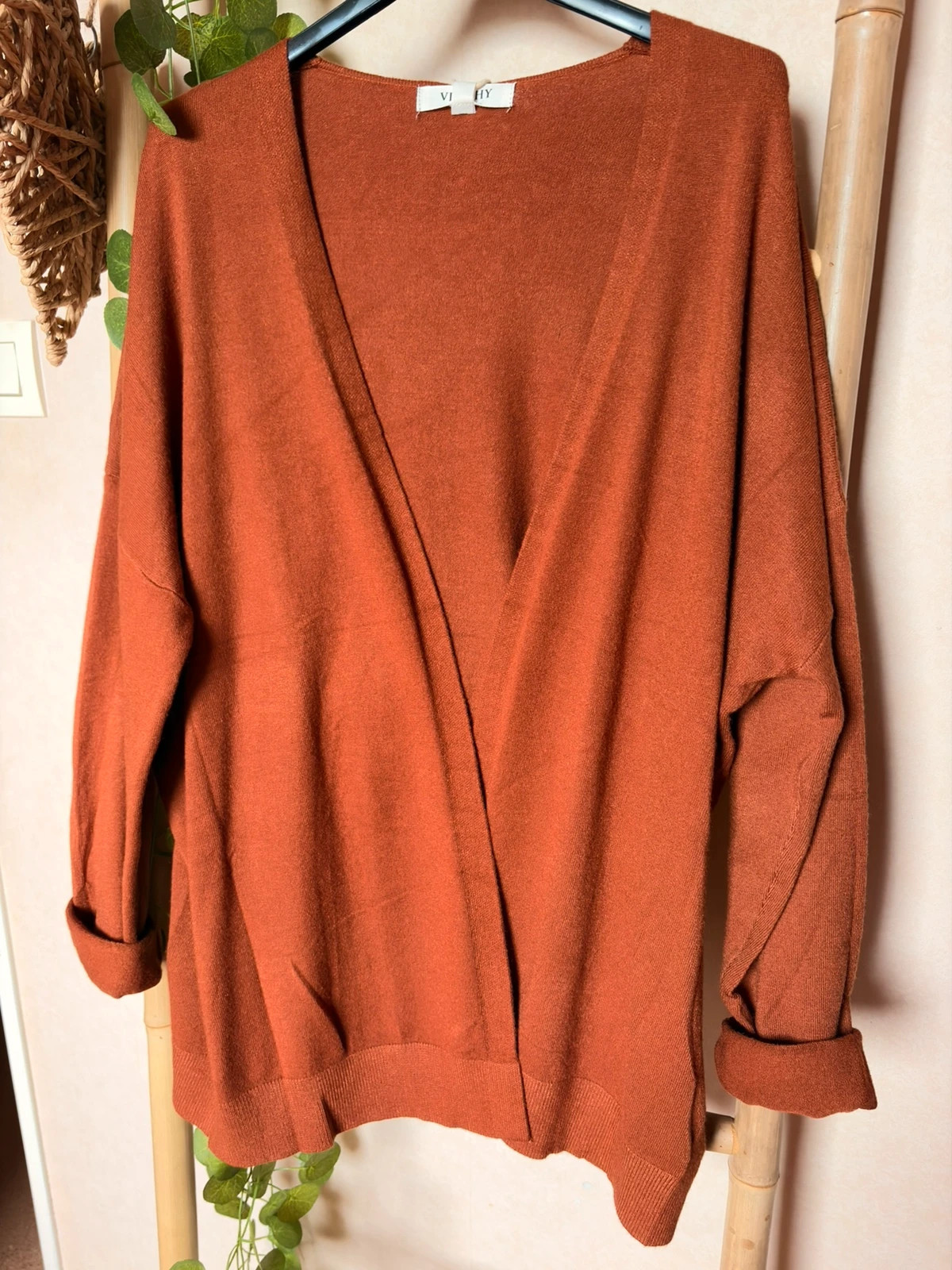 🍁Gilet terracotta 36-46