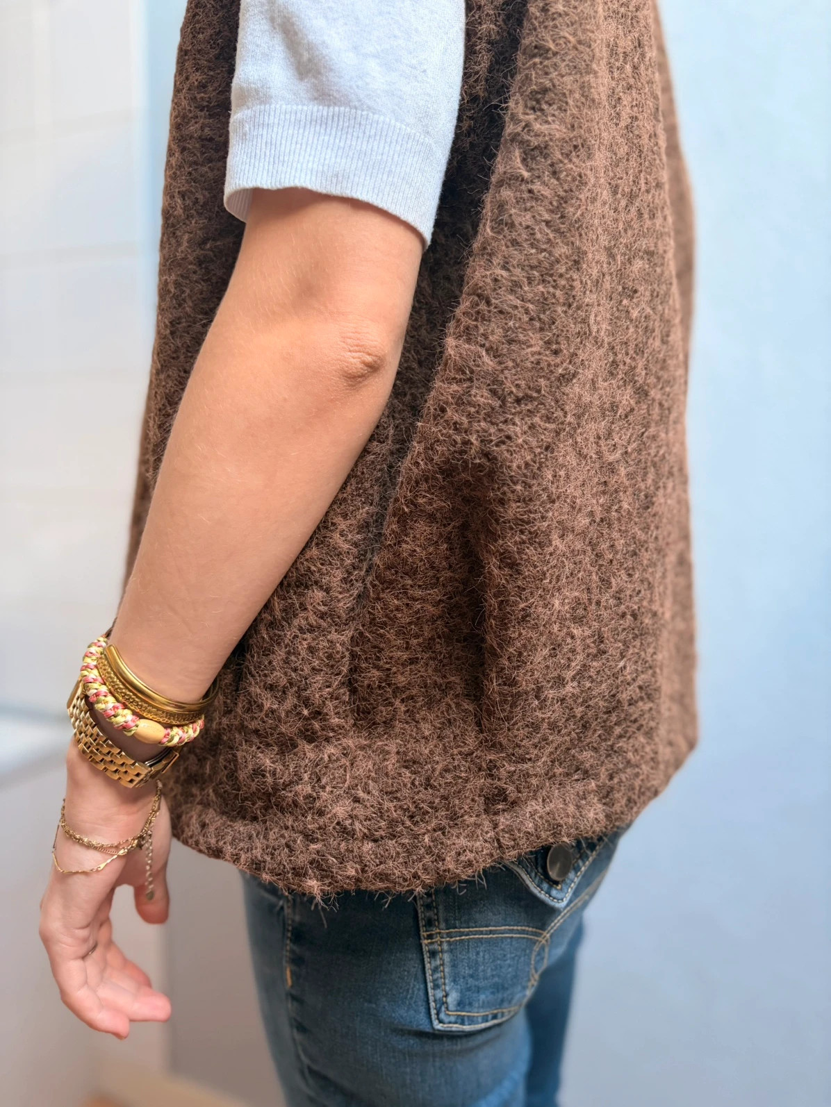 Gilet Teddy choco 36/42 – Italia – taille Taille unique 2