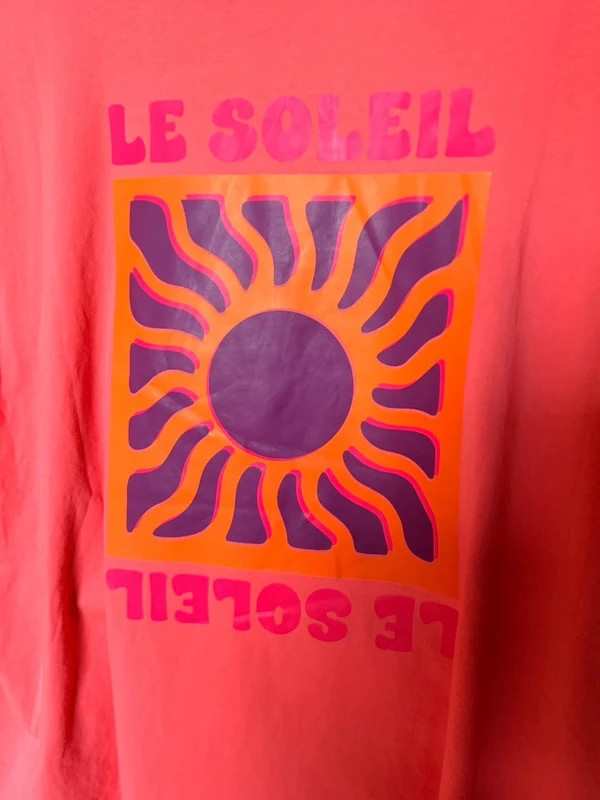 Tee shirt soleil corail 36/44 – Vivichy – taille Taille unique 2