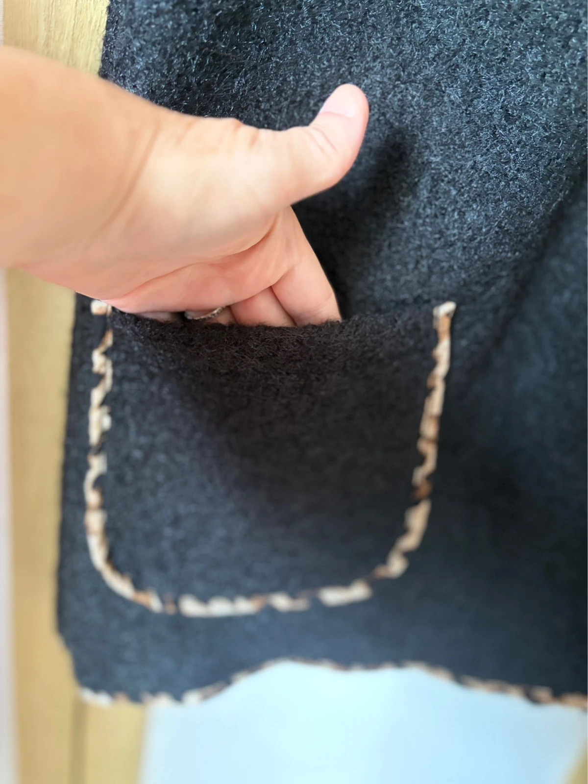 Gilet sans manches broches noir 40/48 – made in Italia – taille Taille unique 3