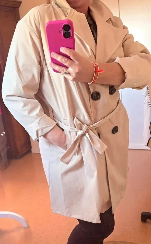Trench imperméable beige grande taille 40/46
