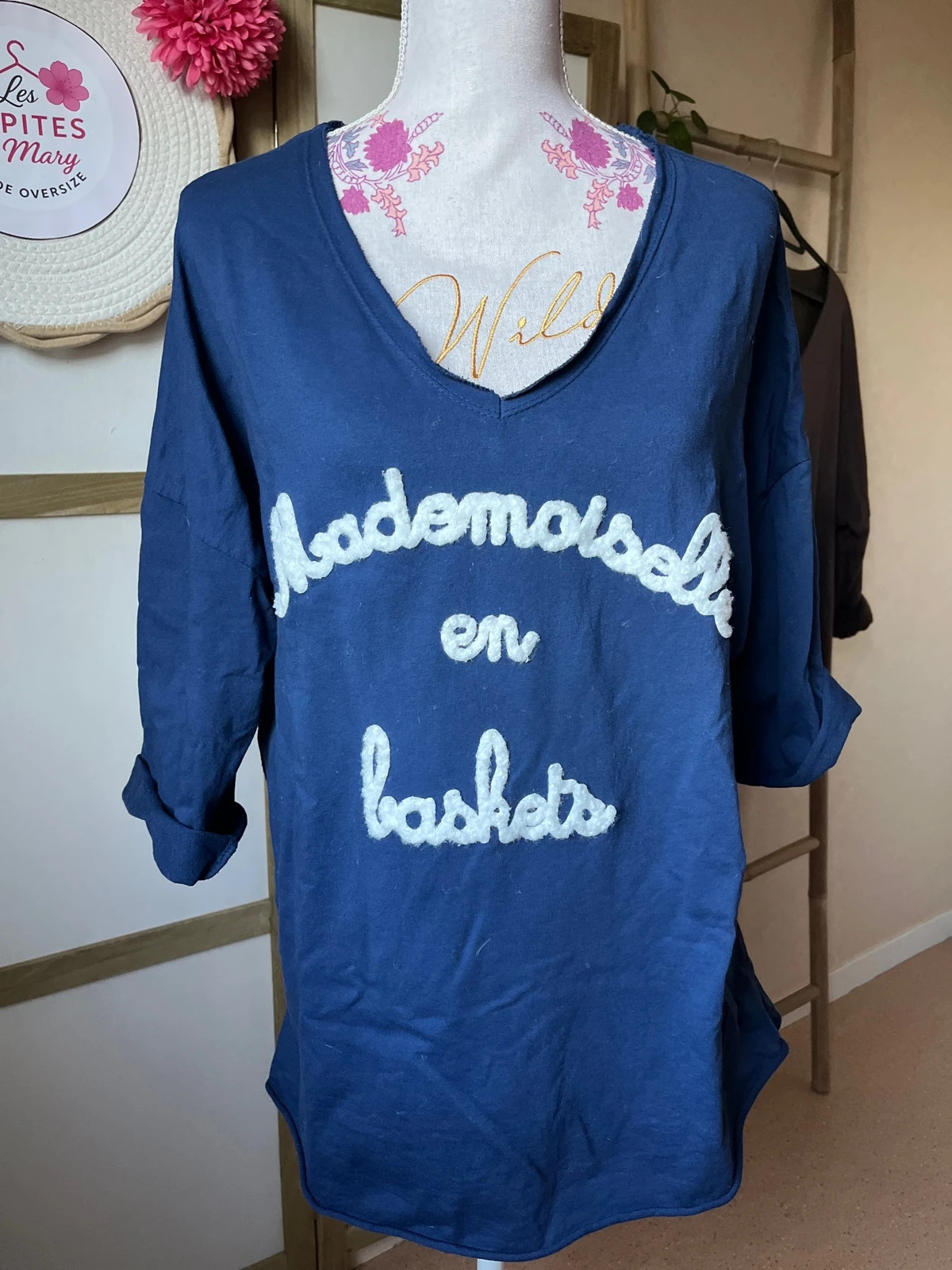 🌻Sweat fin Mademoiselle en Baskets TU