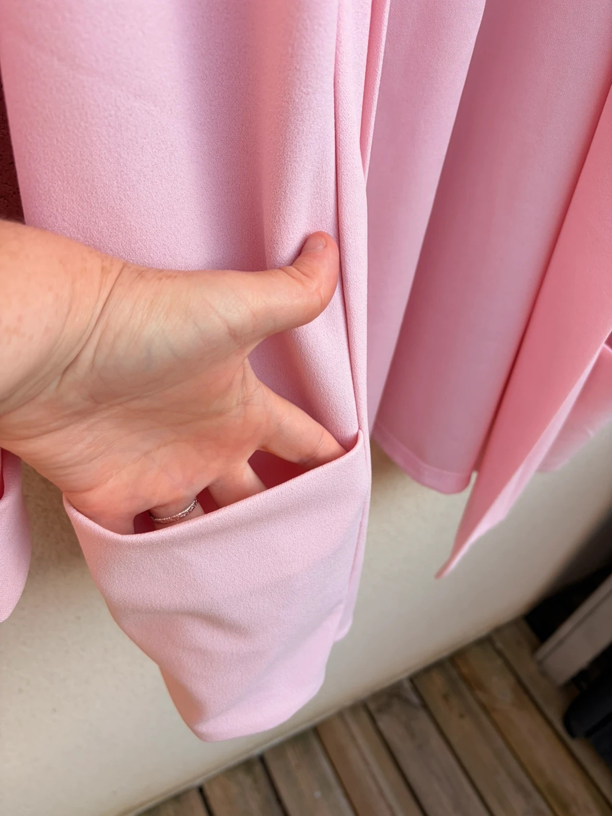 🌸Veste blazer souple rose poudré 36/44 – Italia – taille Taille unique 2