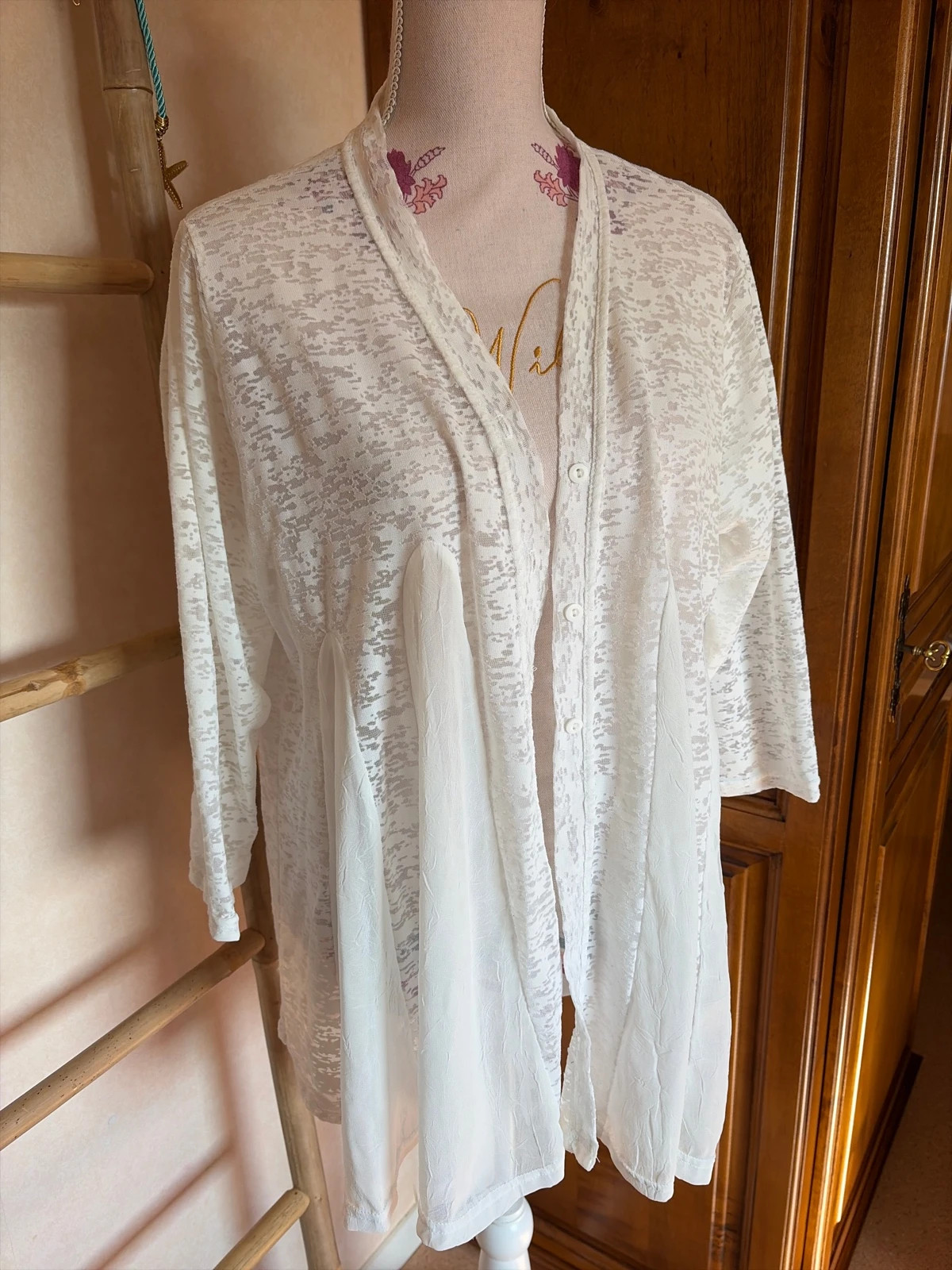 Gilet voile dentelle TU 40/46 – FA Concept – taille Taille unique 2