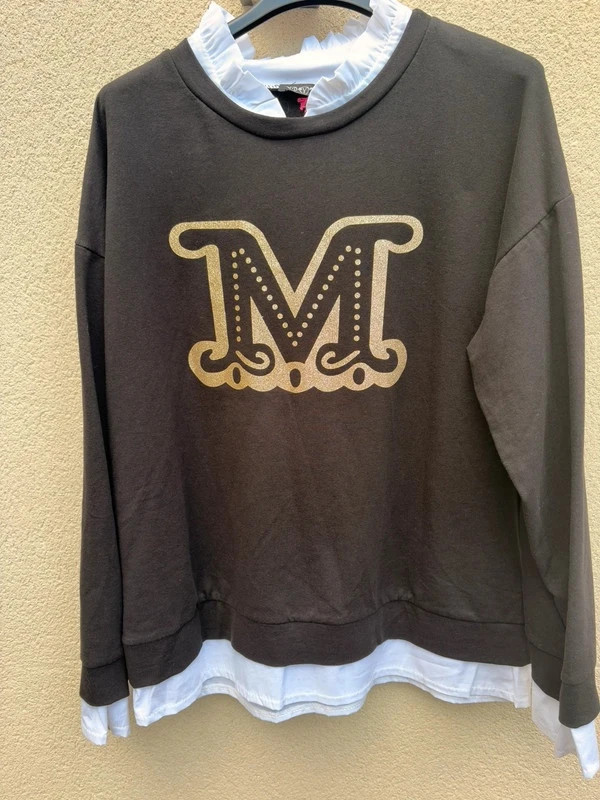 Sweat imprimé effet chemise 36/42