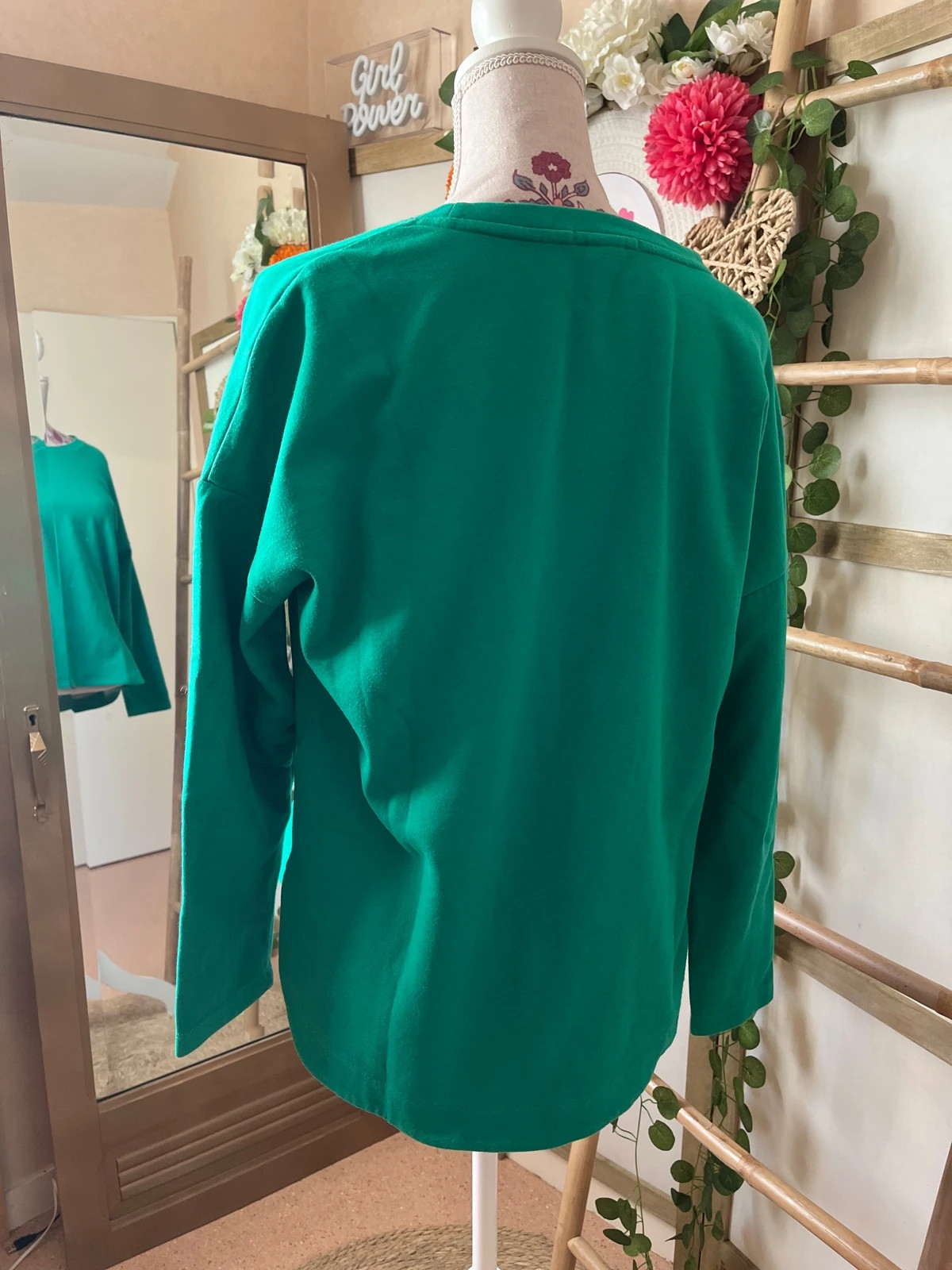 🌸 Sweat vert Brésil Cecil 🌸 – Cecil – taille M / 38 / 10 4