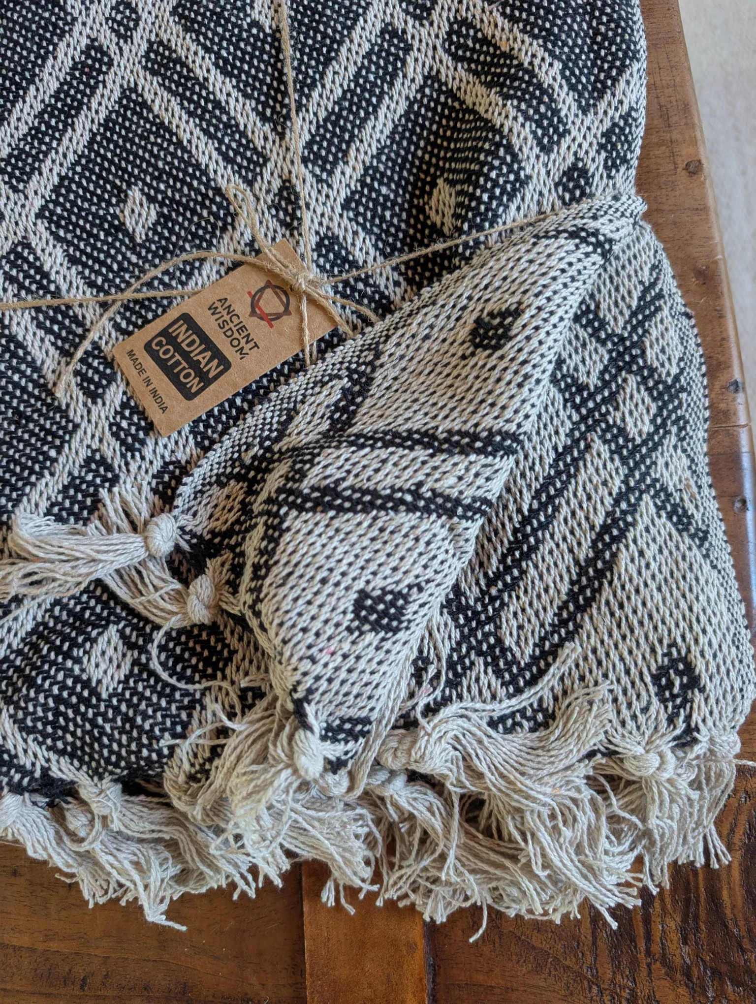 Joli plaid en coton recyclé – Autre – taille Autre 3