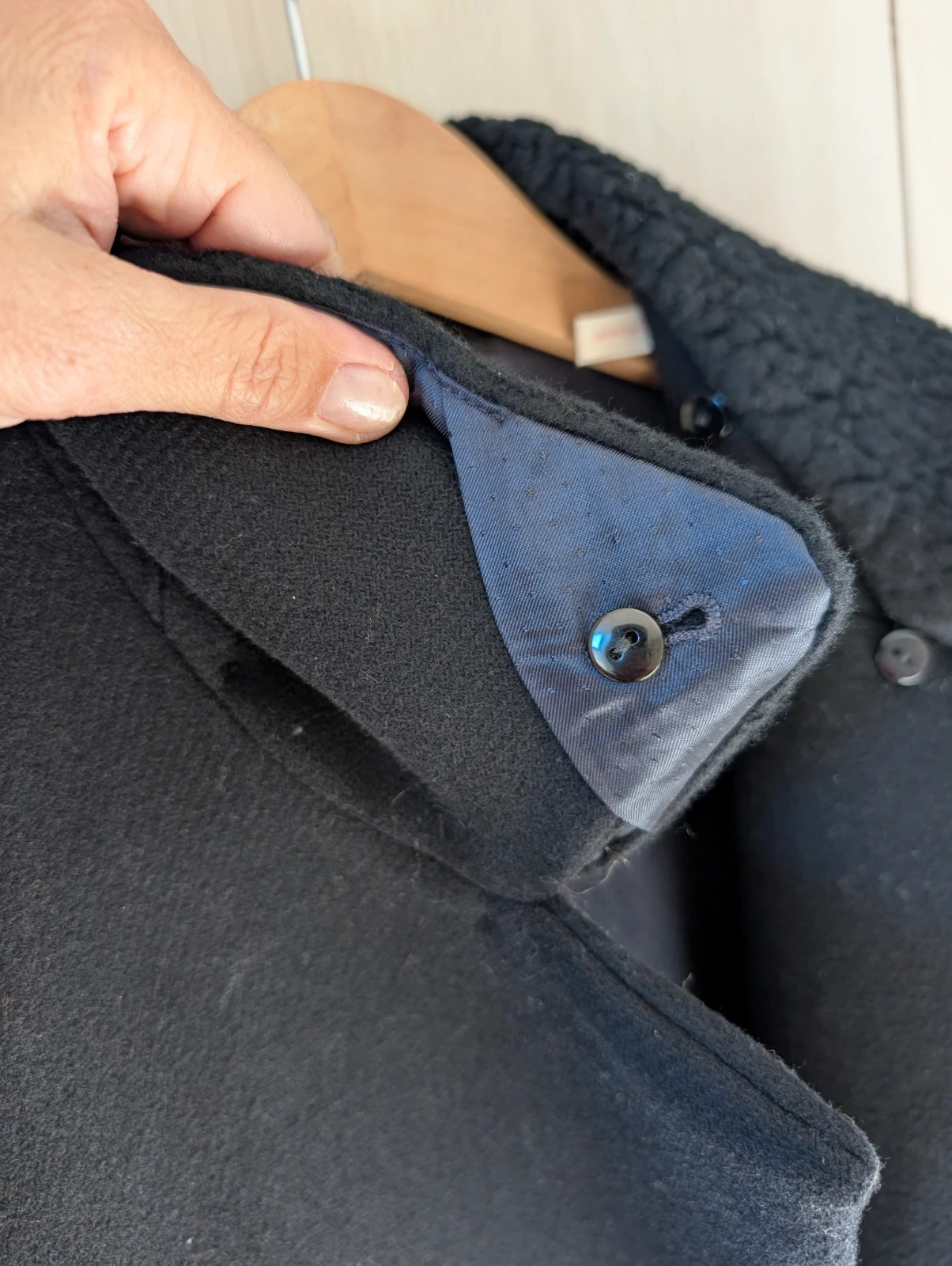 Manteau caban Sézane élégant, noir T 38 – Sézane – taille M / 38 / 10 5