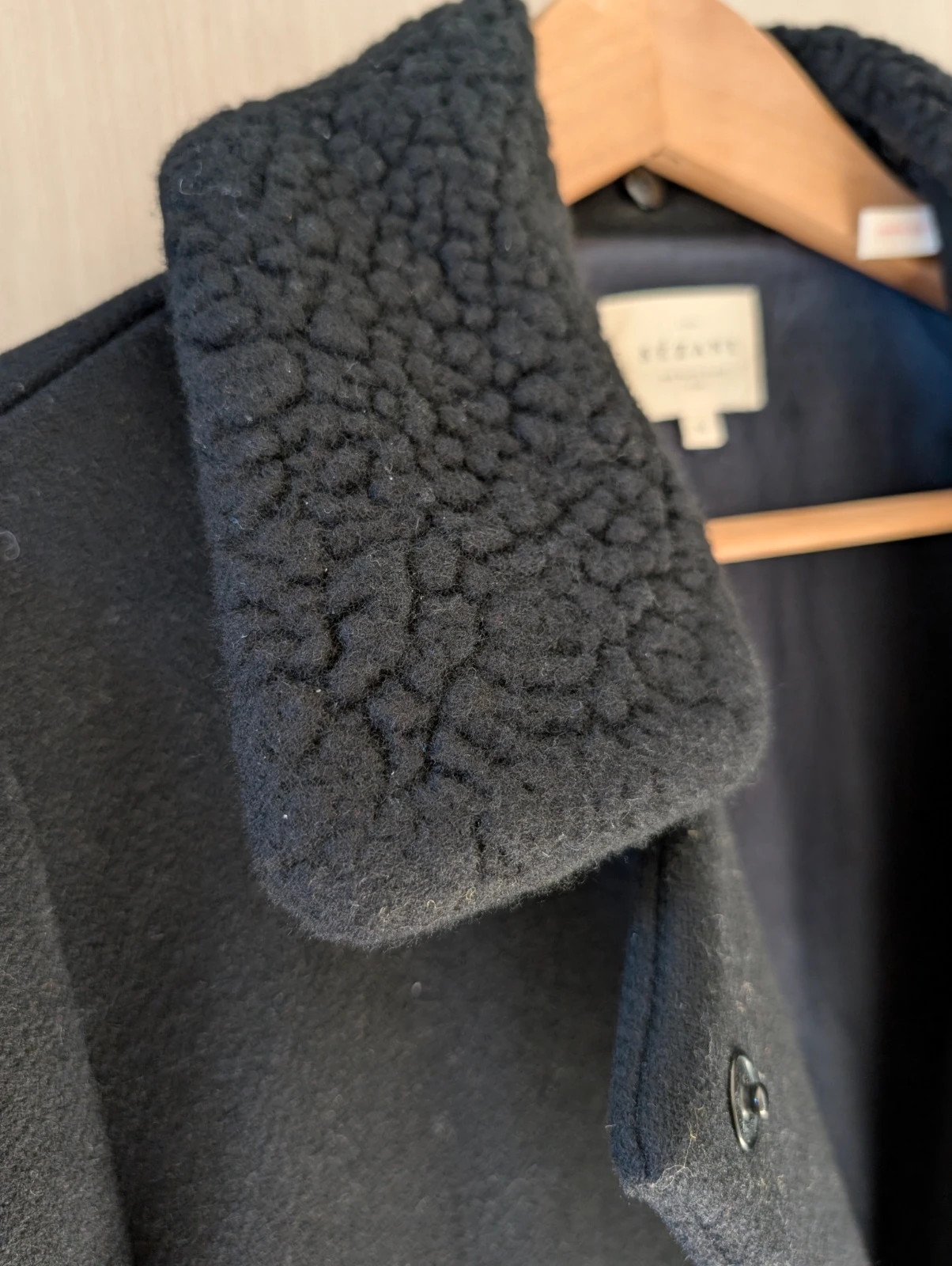 Manteau caban Sézane élégant, noir T 38 – Sézane – taille M / 38 / 10 4
