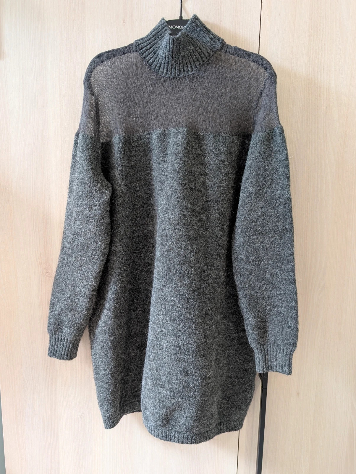 Pull long Zara gris Taille M