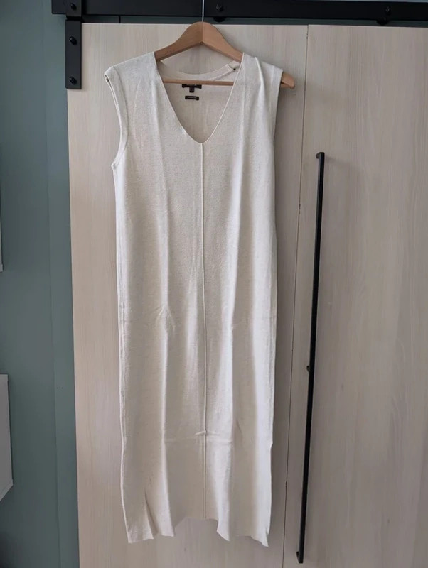 Robe sans manches en maille écru – Massimo Dutti – taille S / 36 / 8 4