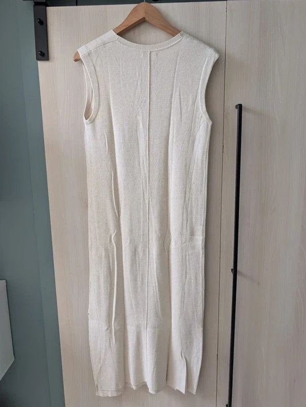 Robe sans manches en maille écru – Massimo Dutti – taille S / 36 / 8 5