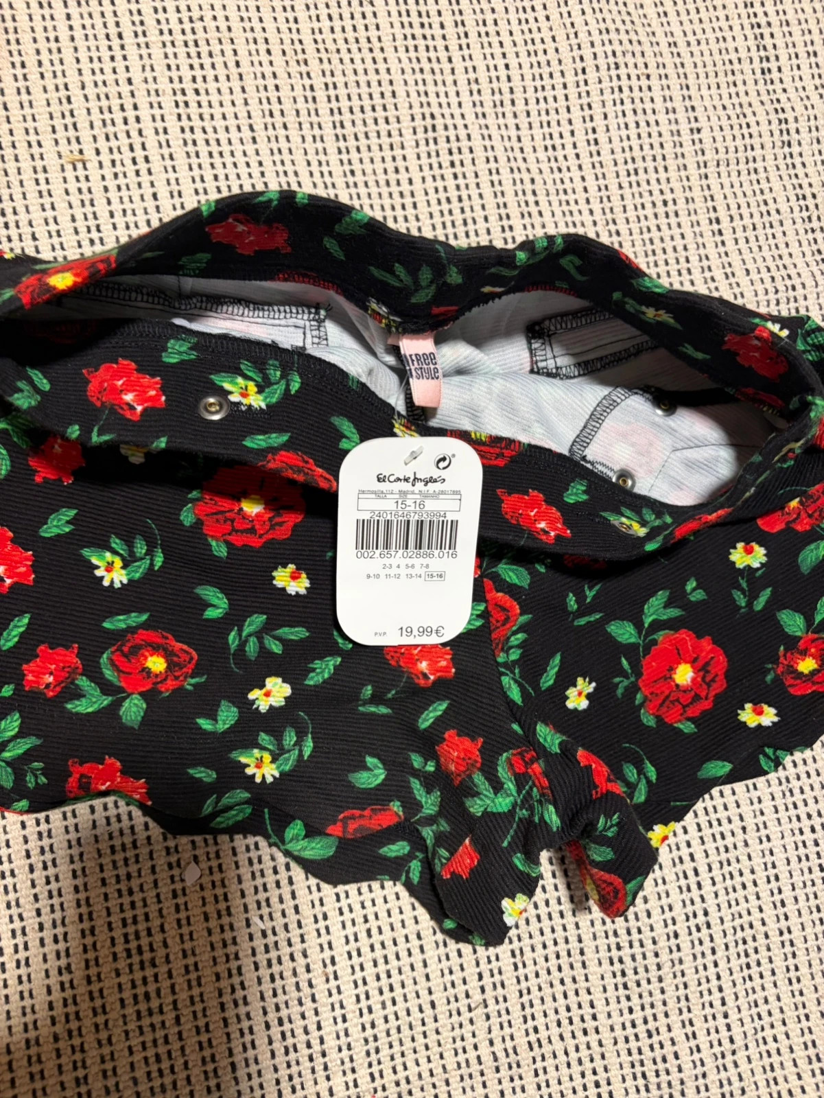 Short floreado niña Free Style El Corte Inglés talla 15-16 nuevo – Freestyle – taille 14 ans / 164 cm 3