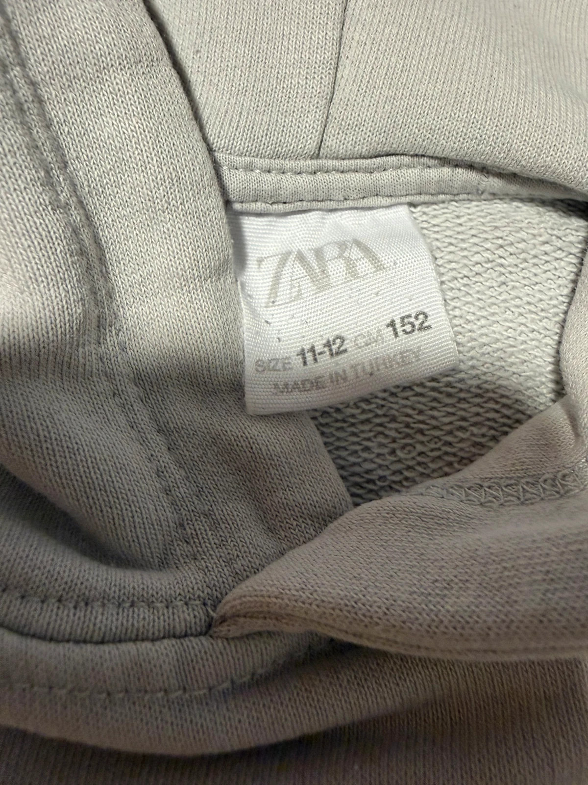 Sudadera gris con capucha Zara de niño talla 11-12 años Real Skater hoodie sweat jumper – Zara – taille 11 ans / 146 cm 3