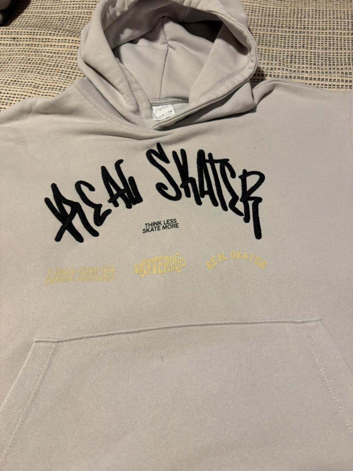 Sudadera gris con capucha Zara de niño talla 11-12 años Real Skater hoodie sweat jumper – Zara – taille 11 ans / 146 cm 5