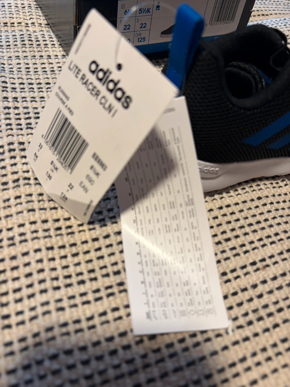 Zapatillas de deporte adidas lite racer cln i negras y azul talla 22 nuevas en caja original. – adidas – taille 22 4