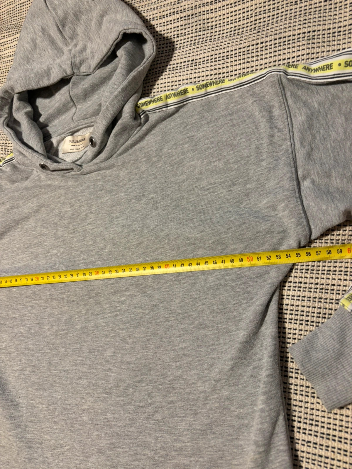 Sudadera gris con capucha Pull and Bear de mujer talla S hoodie sweat sweatshirt jumper – Pull & Bear – taille S / 36 / 8 5