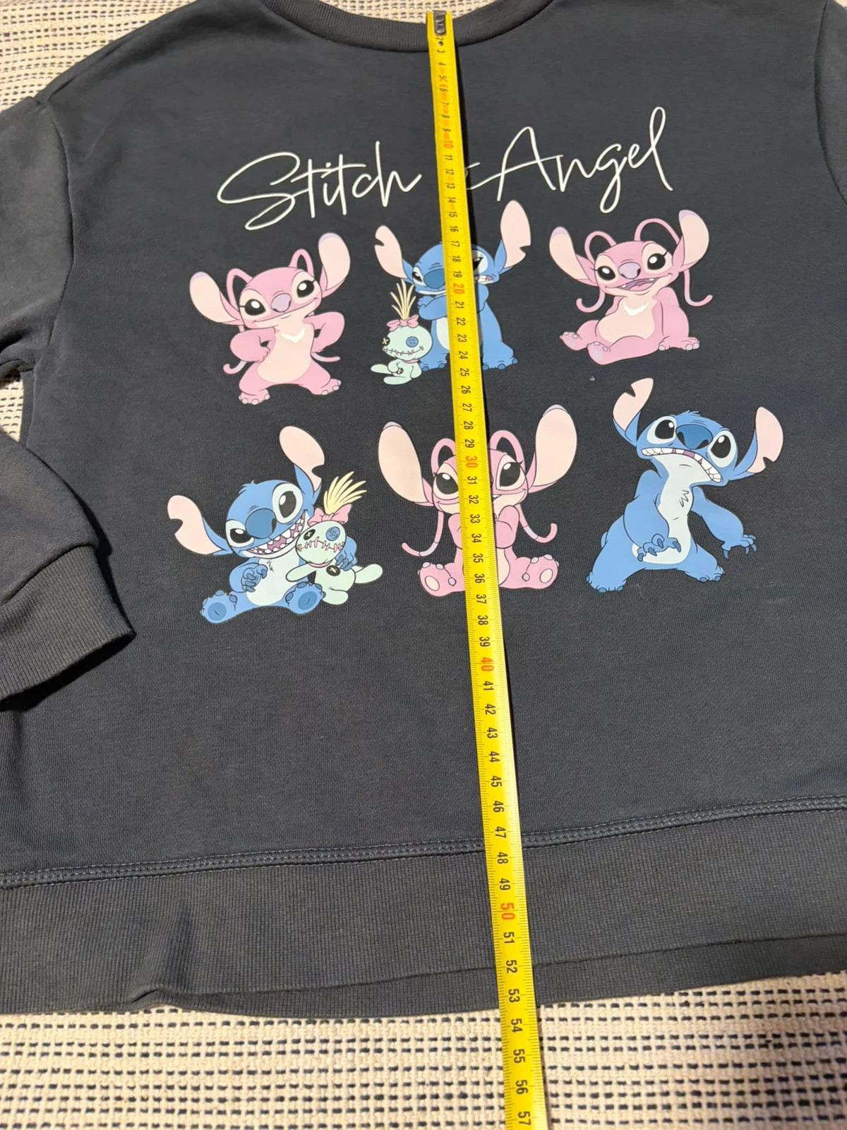 Sudadera gris de Stitch y Angel Primark de niña talla 12-13 años Disney jumper sweat sweatshirt – Primark – taille 12 ans / 152 cm 5
