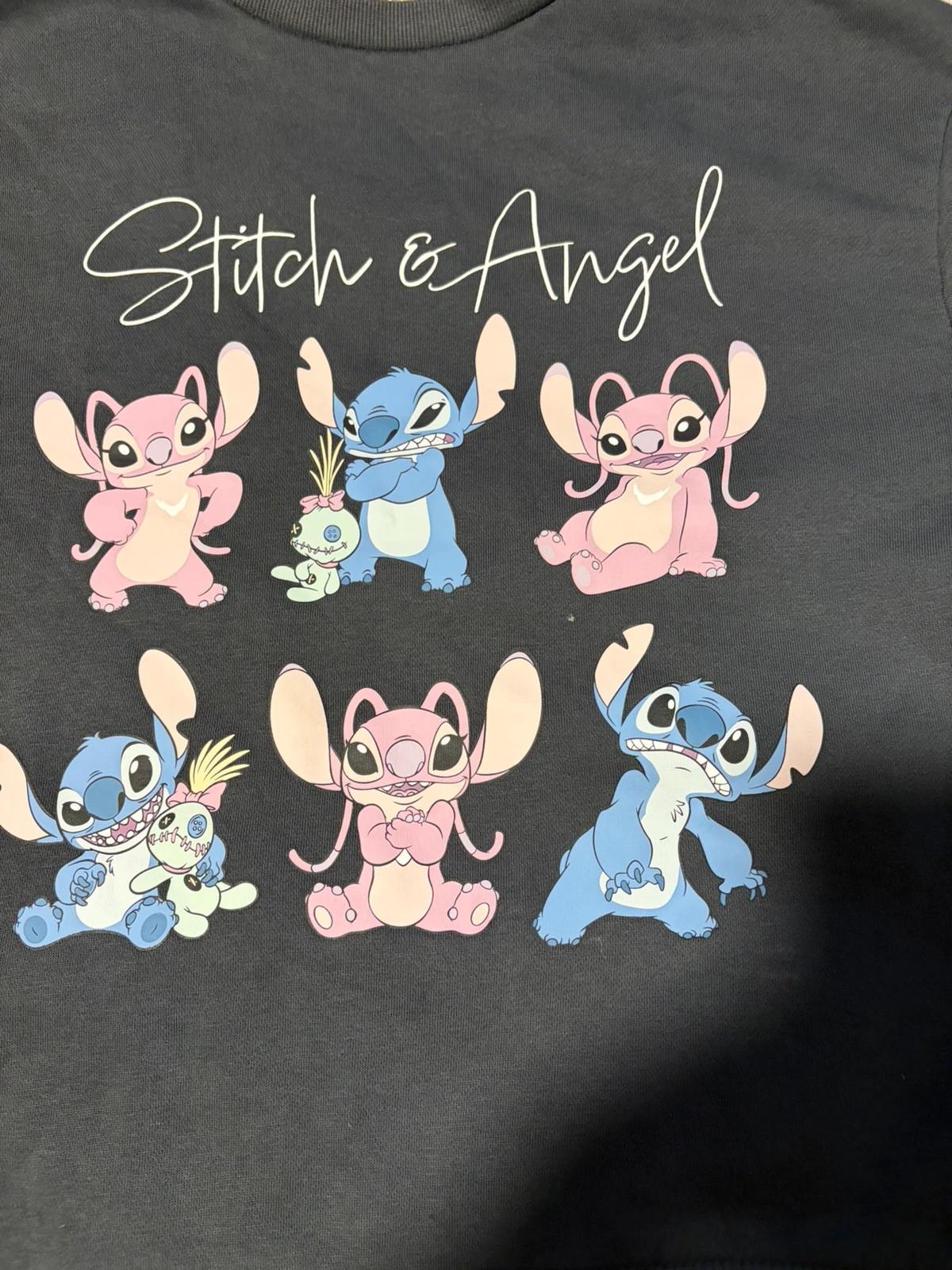 Sudadera gris de Stitch y Angel Primark de niña talla 12-13 años Disney jumper sweat sweatshirt – Primark – taille 12 ans / 152 cm 2