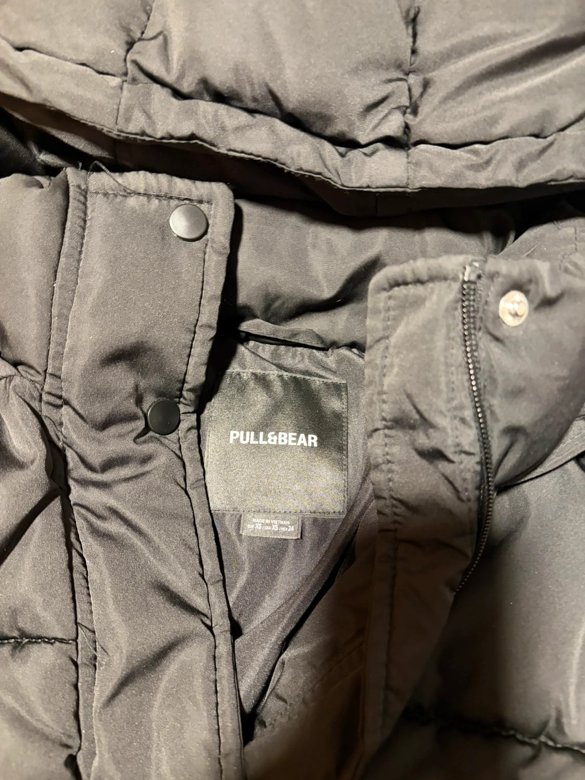 Chaqueta plumifero pull and bear negro mujer xs doudoune puffer jacket – Pull & Bear – taille XS / 34 / 6 2