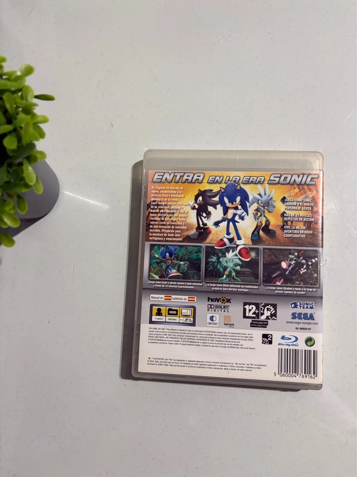 Juego Sonic the Hedgehog PS3 PAL España completo con manual Sega PlayStation 3 2