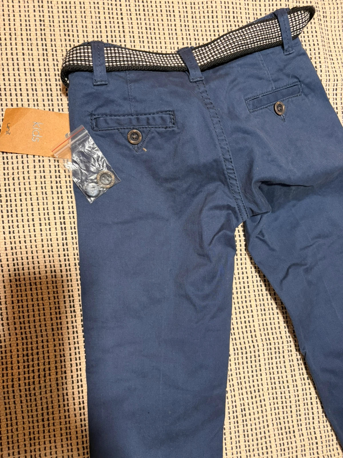 Pantalón chino niño Unit azul marino talla 3-4 años nuevo – Unit Boys – taille 3 ans / 98 cm 4