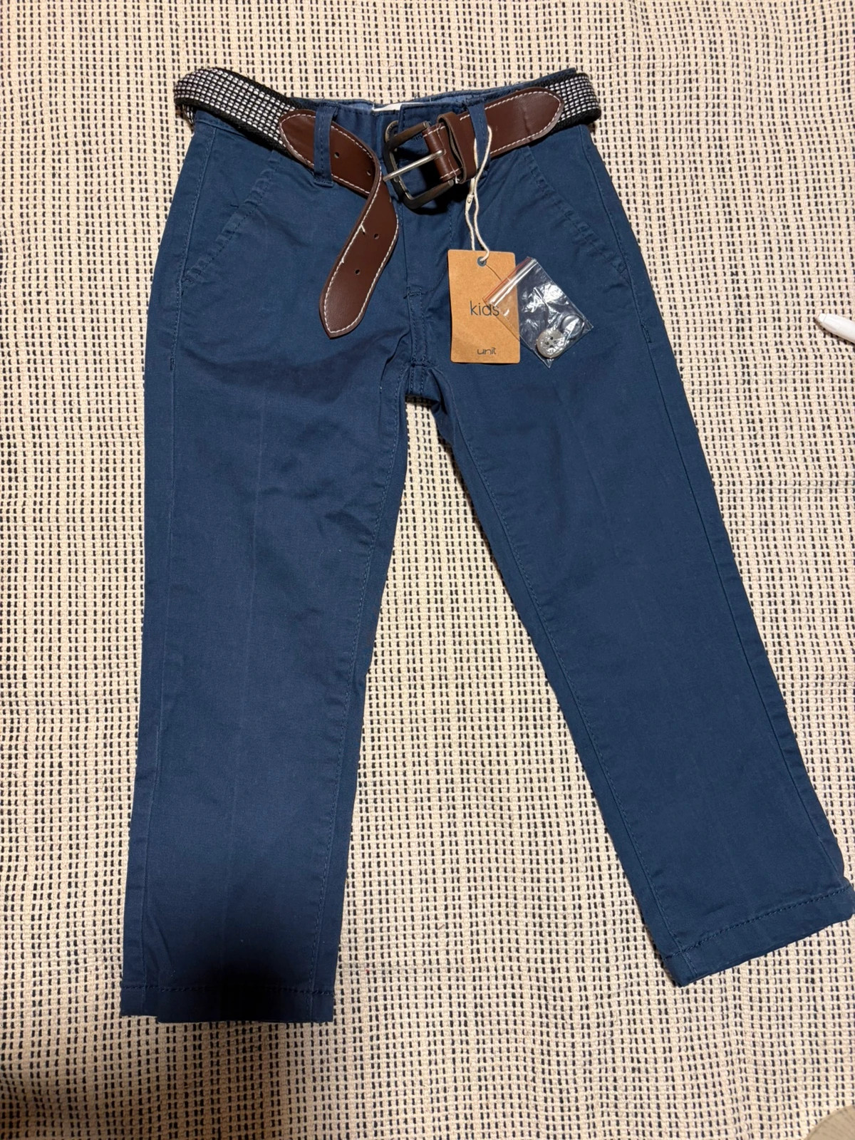 Pantalón chino niño Unit azul marino talla 3-4 años nuevo
