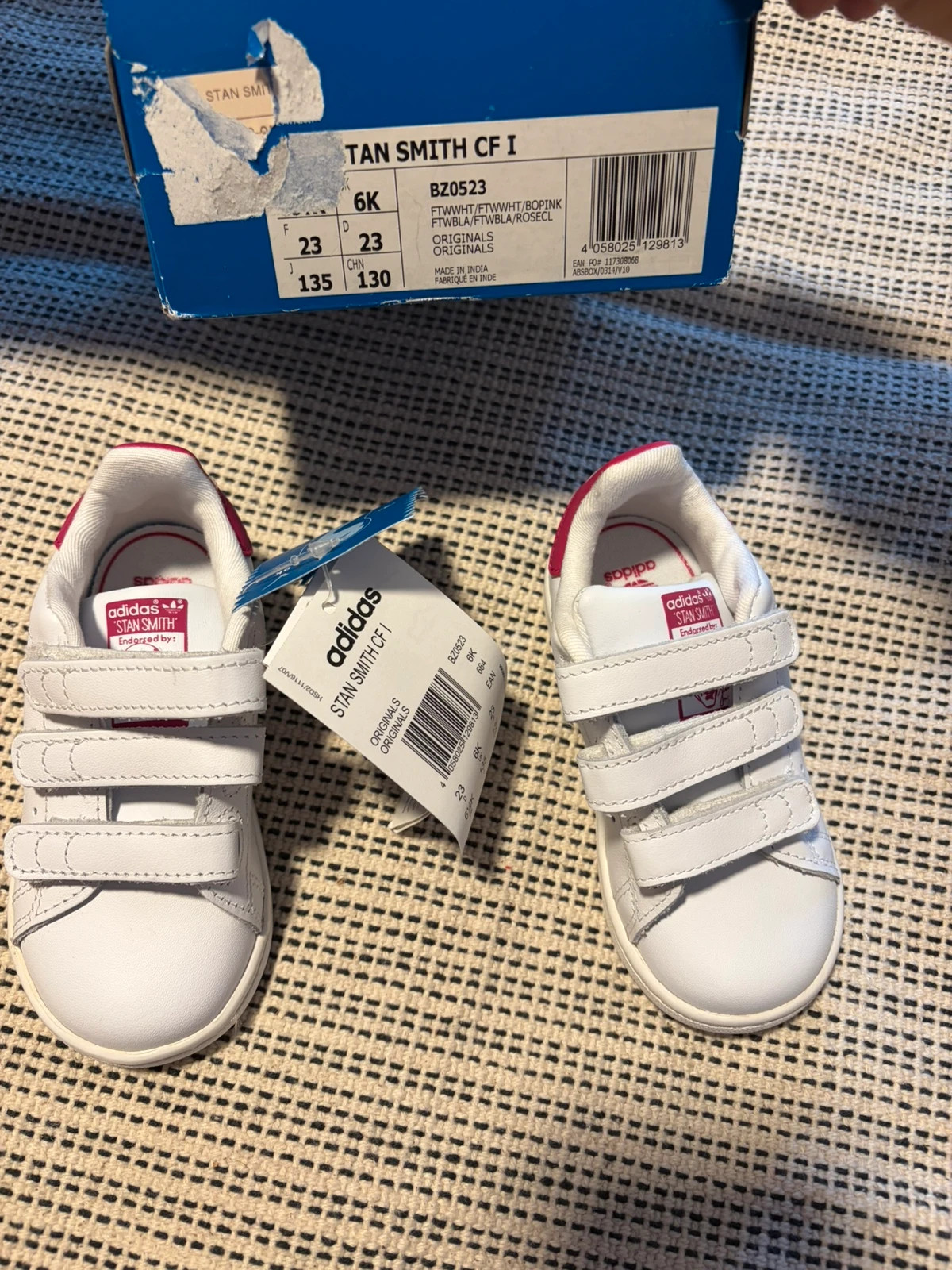 Zapatillas de adidas stan smith cf i blanco rosa talla 23 nuevas en caja original. – adidas Stan Smith – taille 23 2