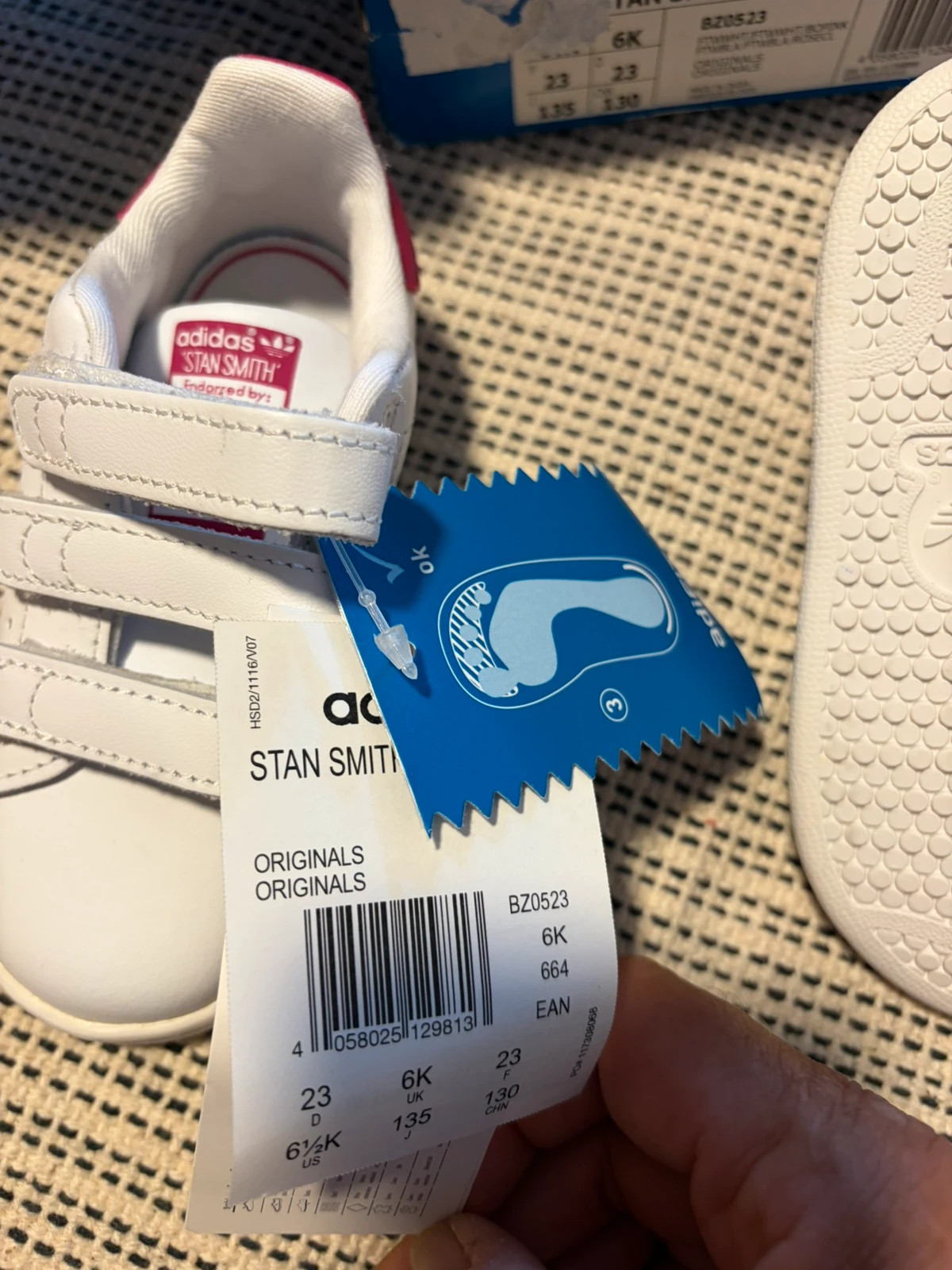 Zapatillas de adidas stan smith cf i blanco rosa talla 23 nuevas en caja original. – adidas Stan Smith – taille 23 4