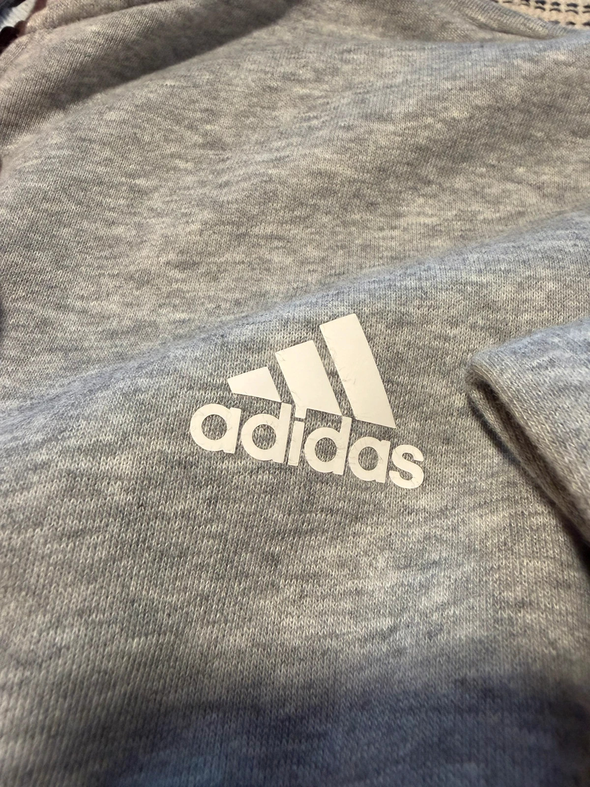 Sudadera adidas gris cremallera capucha detalles rosa mujer talla L – adidas – taille L / 40 / 12 4