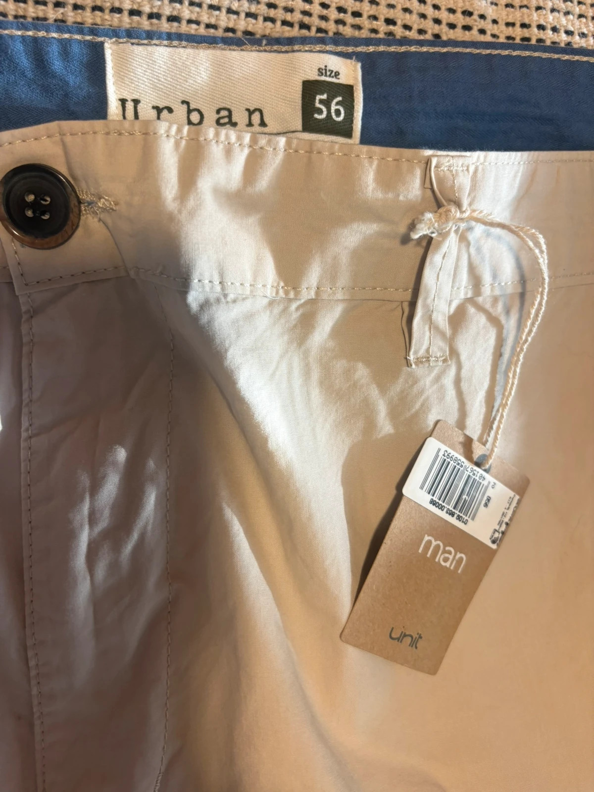 pantalón chino unit talla 56 beige stone hombre nuevo con etiqueta 100% algodón – Unit – taille 4XL 3