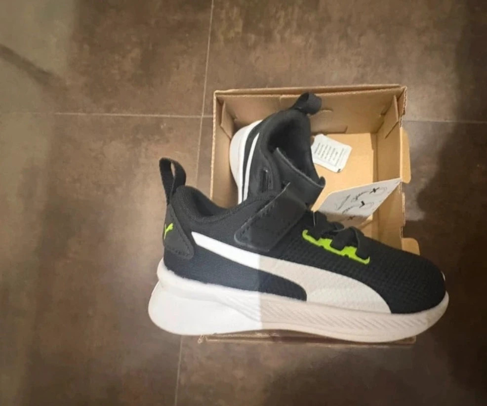zapatillas deportivas puma flyer runner v inf velcro negro verde talla 22 t22 baby sneakers – Puma – taille 22 2