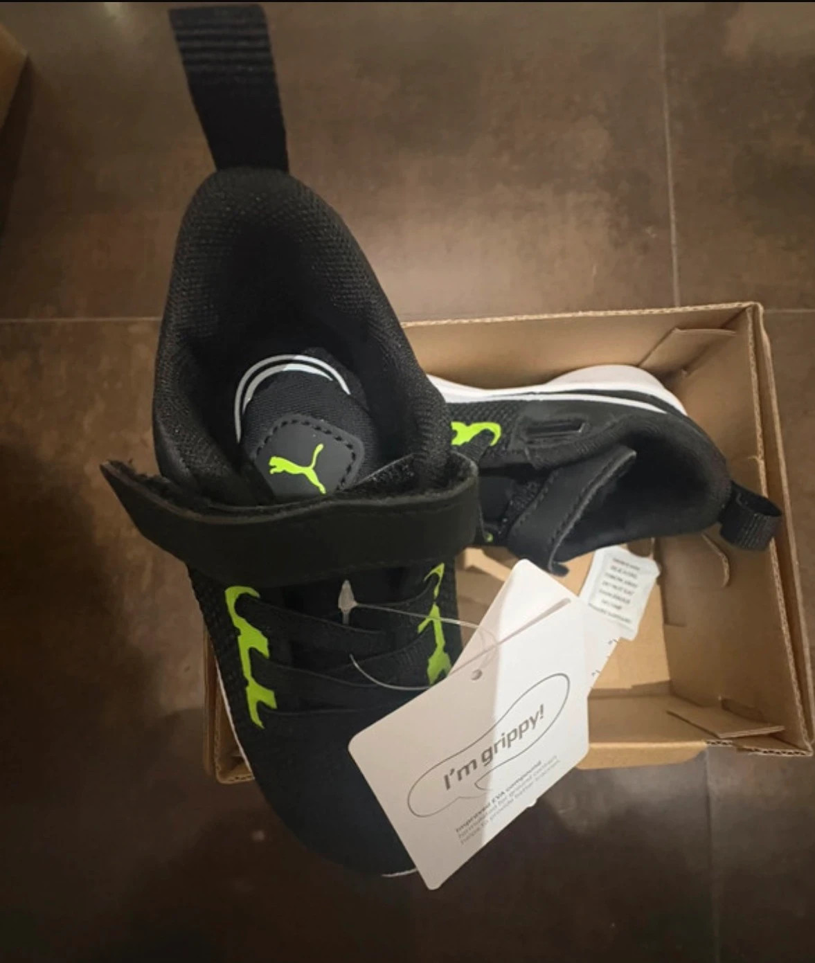zapatillas deportivas puma flyer runner v inf velcro negro verde talla 22 t22 baby sneakers – Puma – taille 22 4