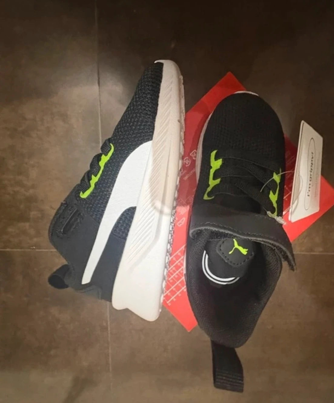 zapatillas deportivas puma flyer runner v inf velcro negro verde talla 22 t22 baby sneakers – Puma – taille 22 3