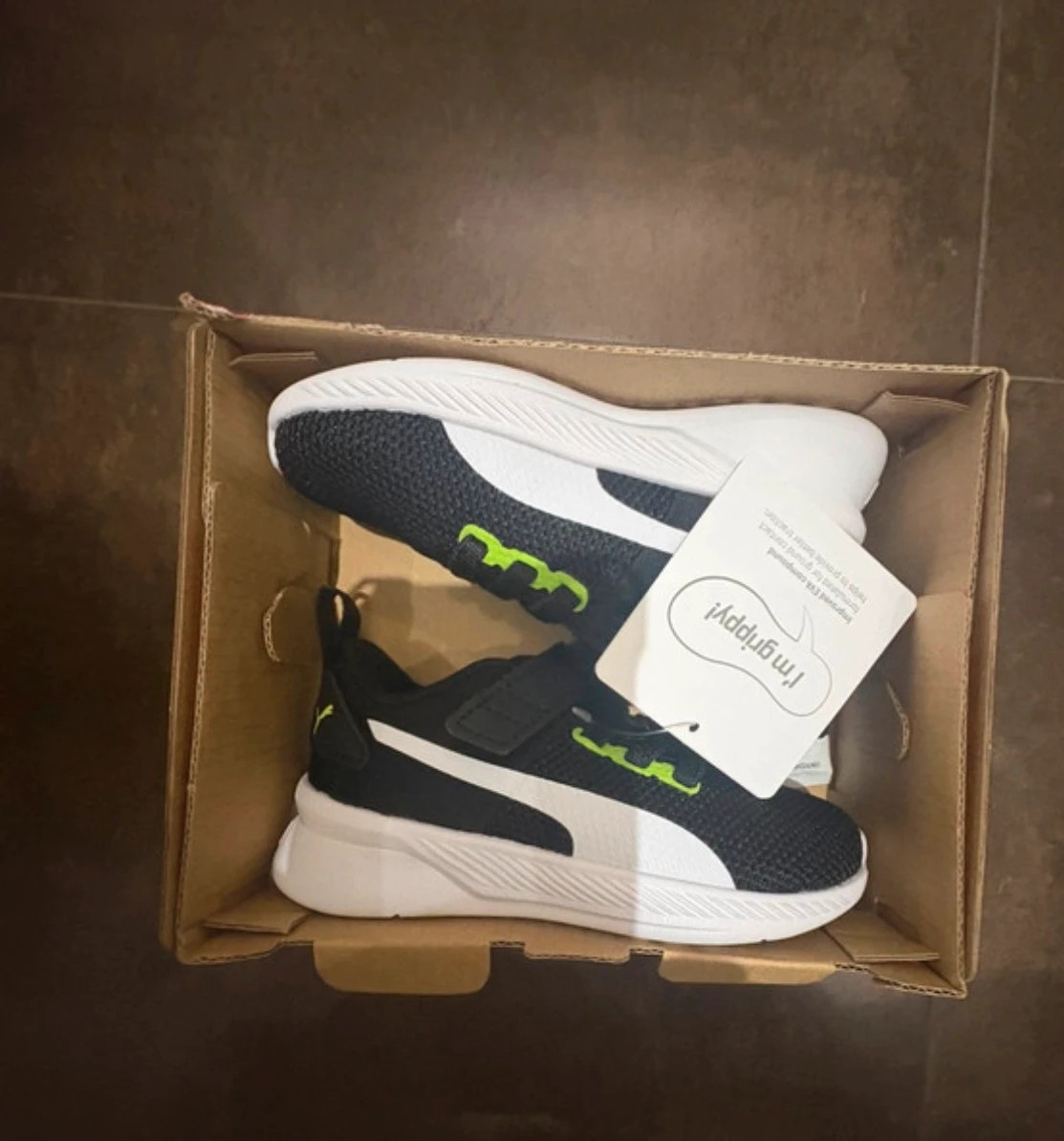 zapatillas deportivas puma flyer runner v inf velcro negro verde talla 22 t22 baby sneakers – Puma – taille 22